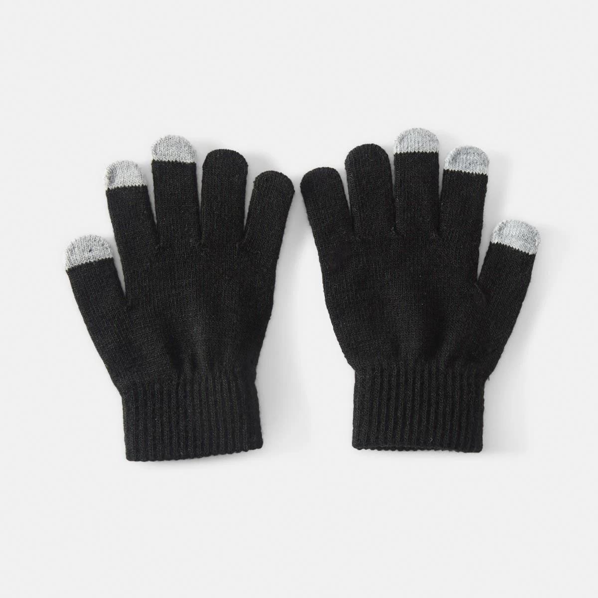 2 Touchscreen Gloves Black, 2 of 3