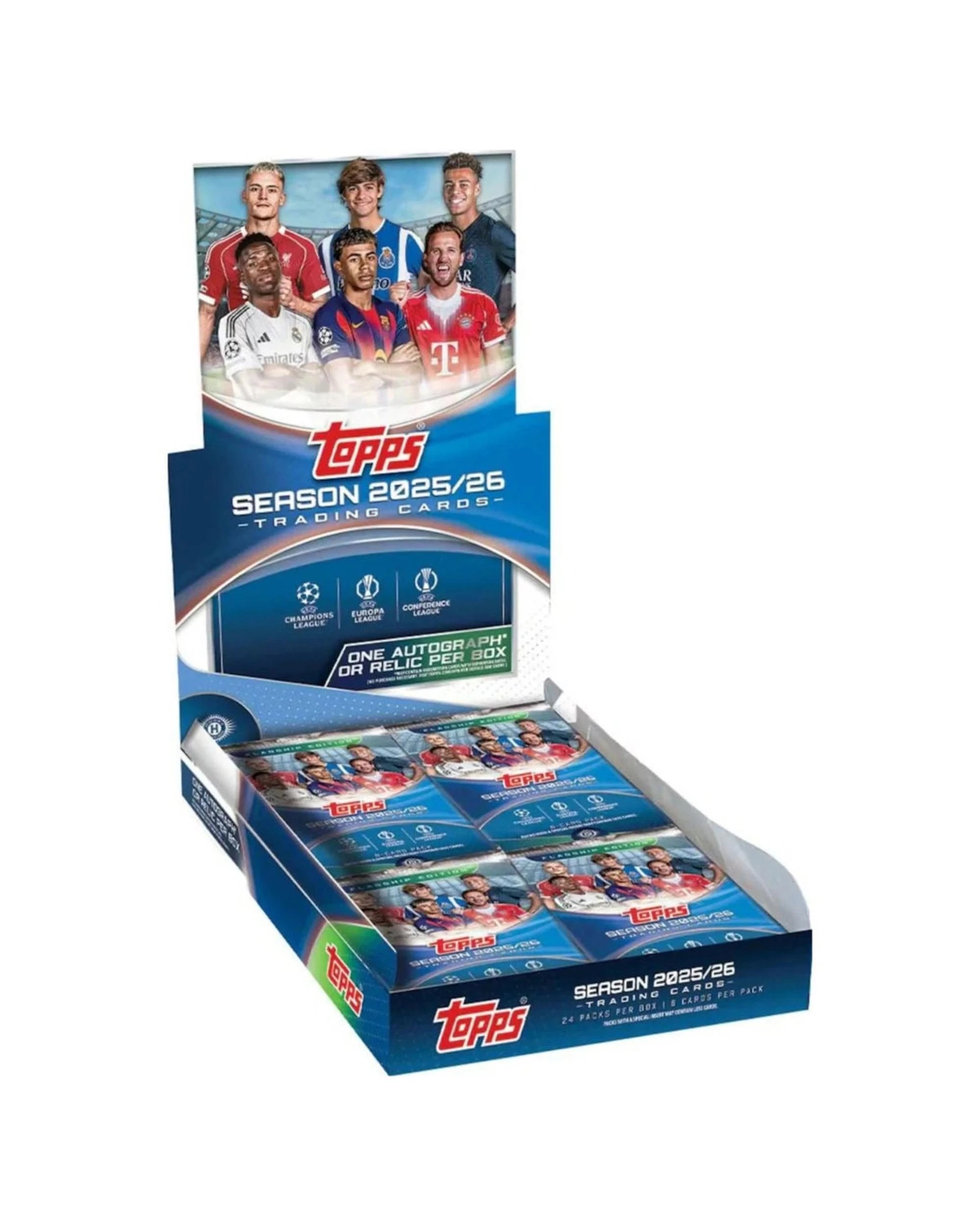 1 Topps 2025/2026 UEFA Club Competitions Soccer Hobby Box, 1 of 10