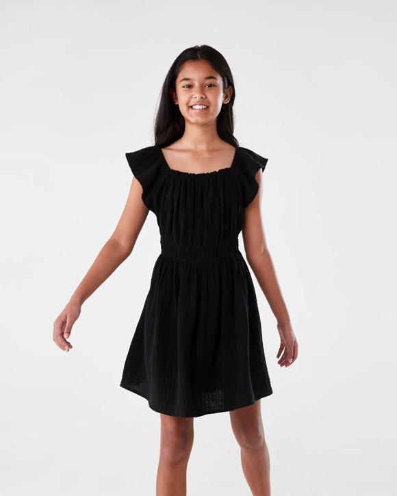 Shirred Frill Dress