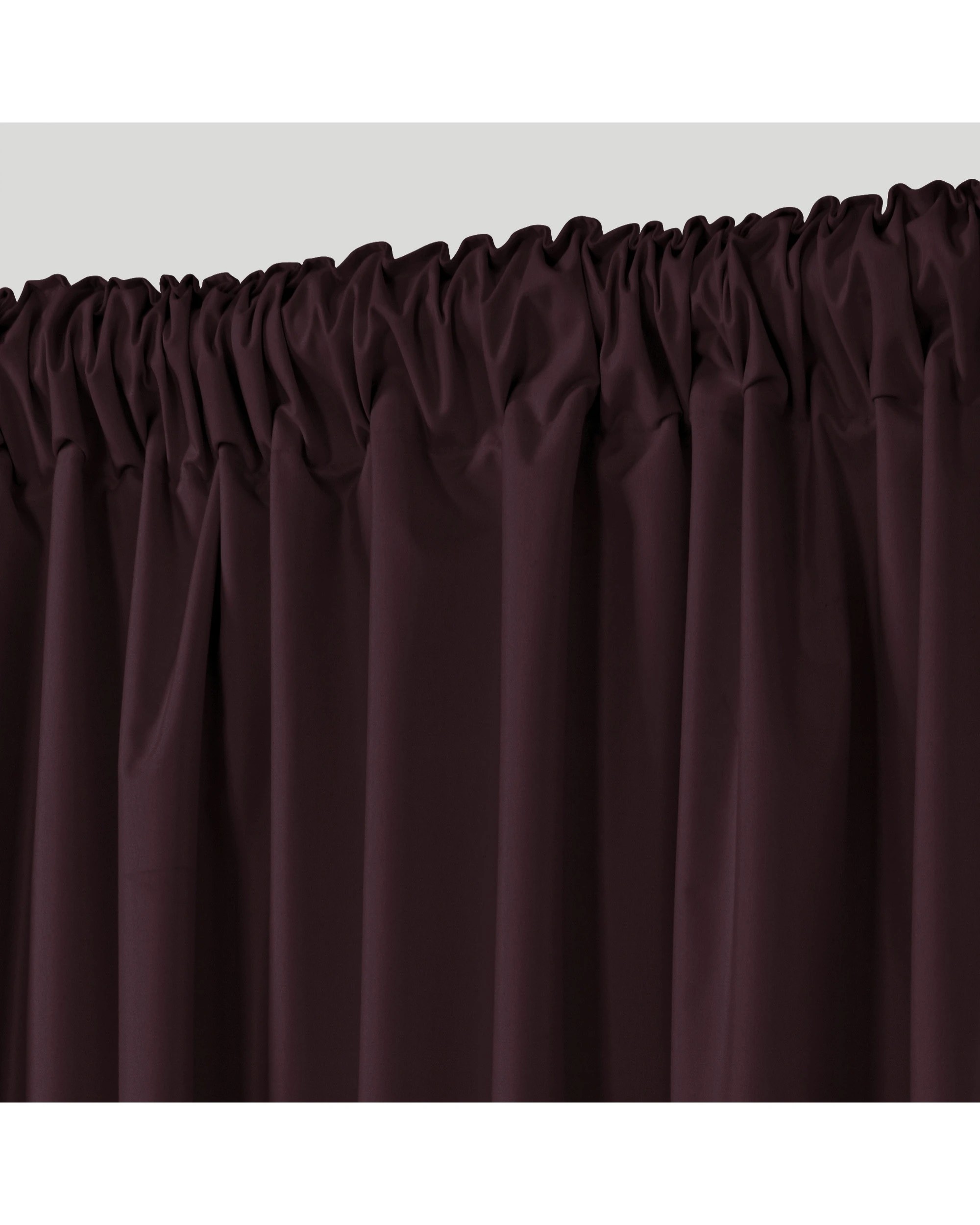 2 Sherwood Home Orlando Blockout Multi Header Curtain Pair 225x223cm - Plum, 2 of 8