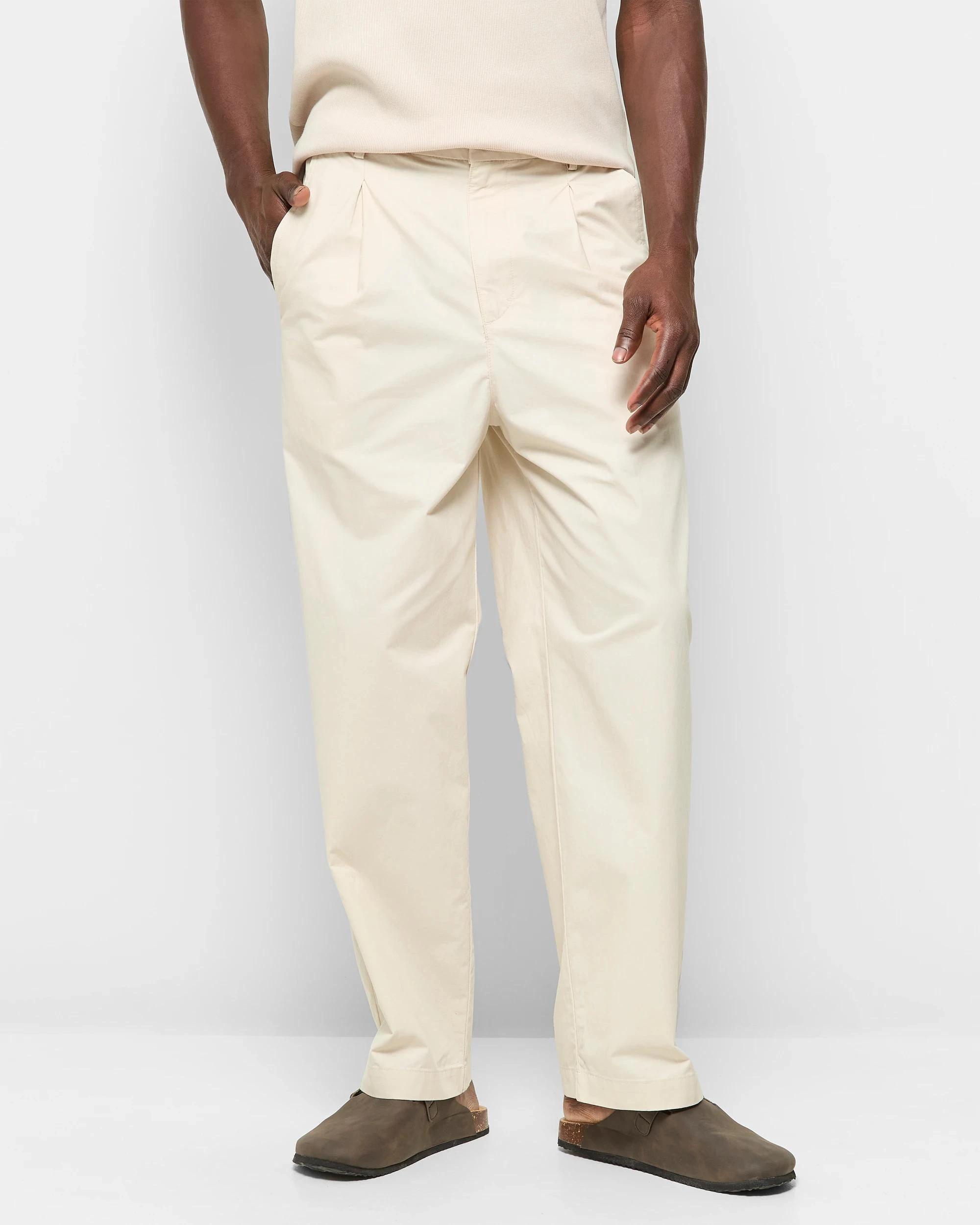 1 Cotton Loose Fit Pants - Commons BEIGE, 1 of 7