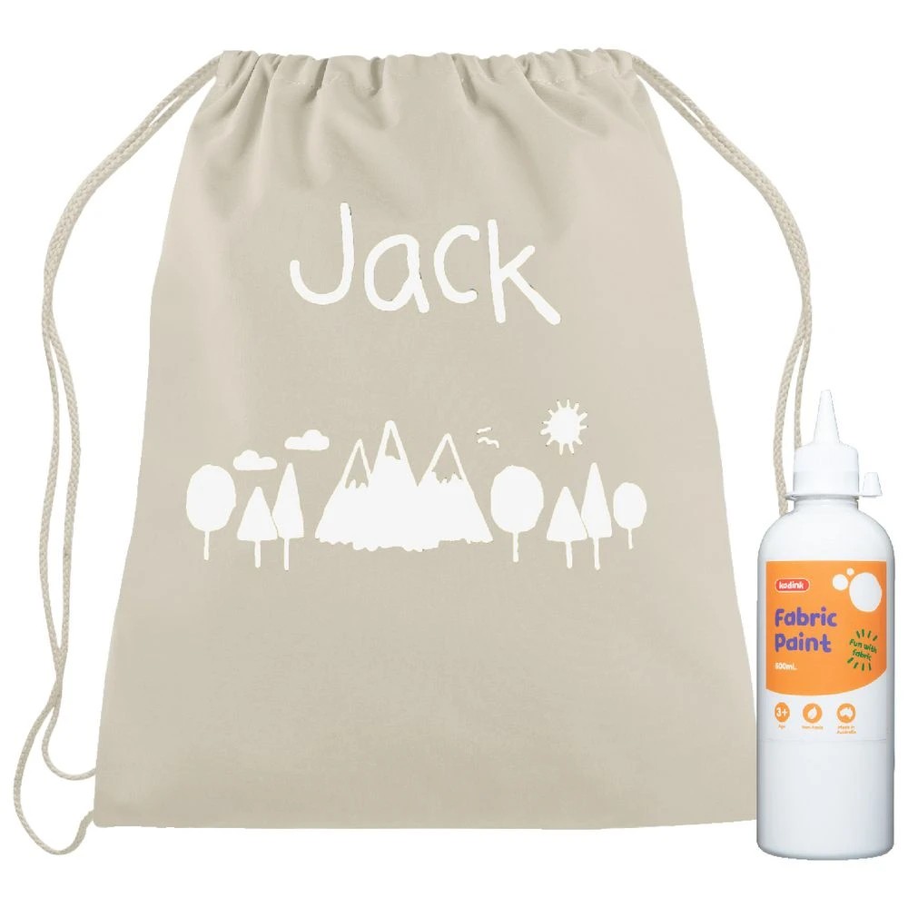 3 Kadink Fabric Paint 500mL White, 3 of 3