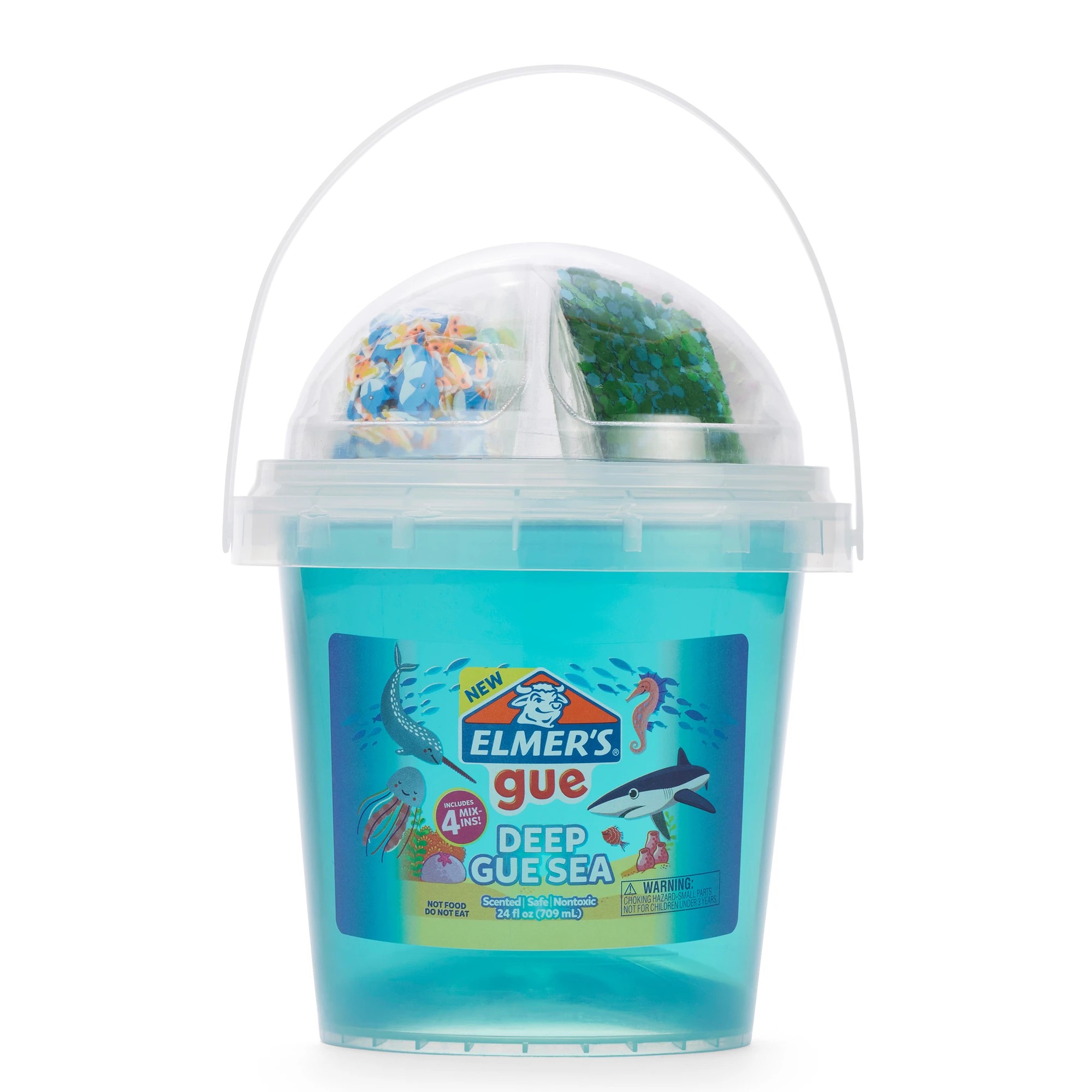 1 Elmer's Gue Premade Slime Mix-ins 709ml - Deep Gue Sea - Blue, 1 of 1