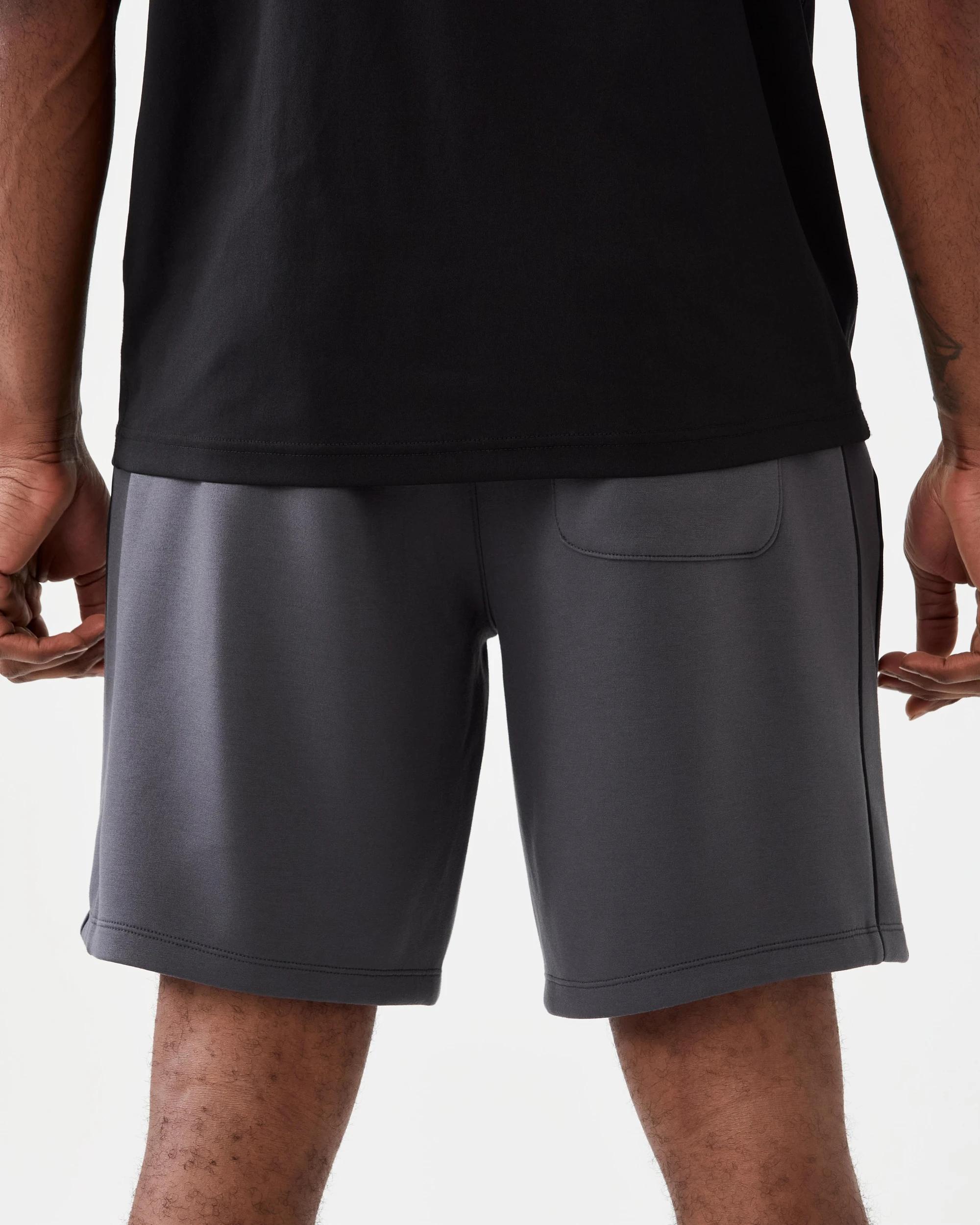 3 Active Mens 9in. Scuba Piping Detail Shorts Gry Drkish, 3 of 8