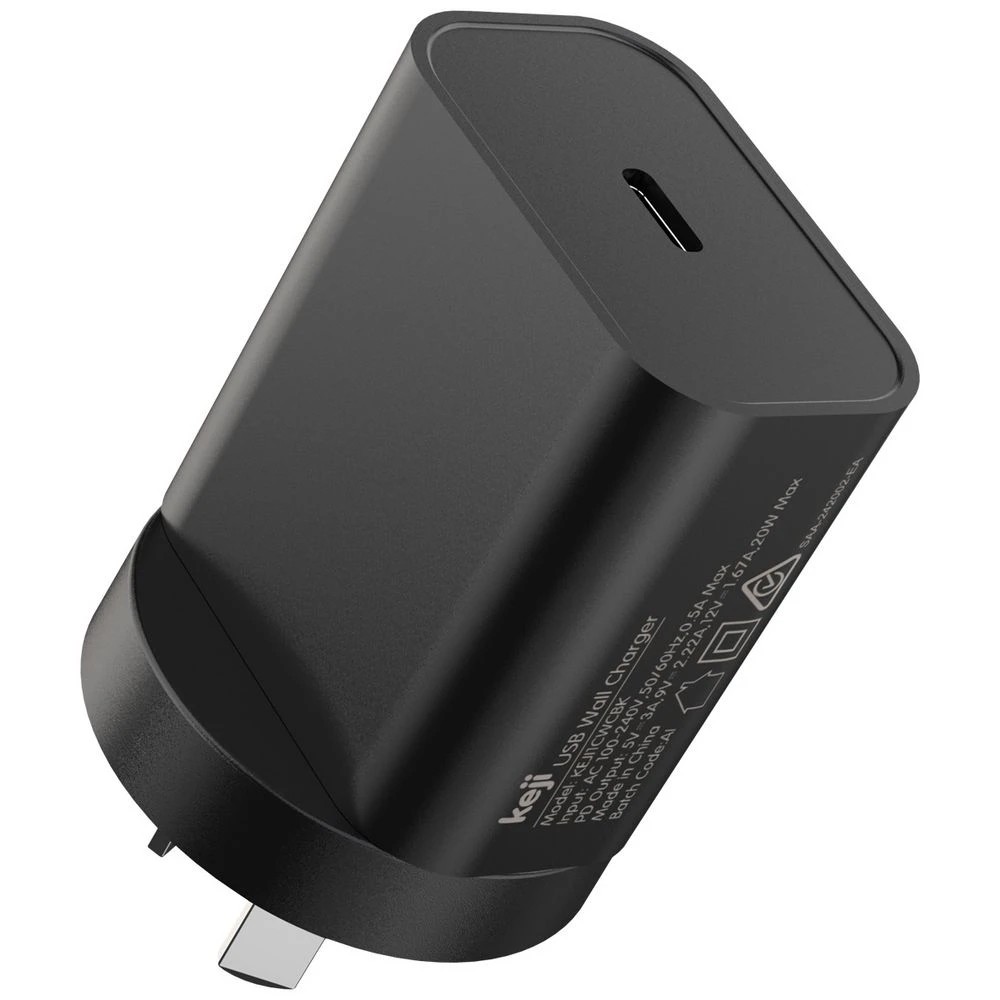 3 Keji USB-C 20W PD Wall Charger Black, 3 of 7