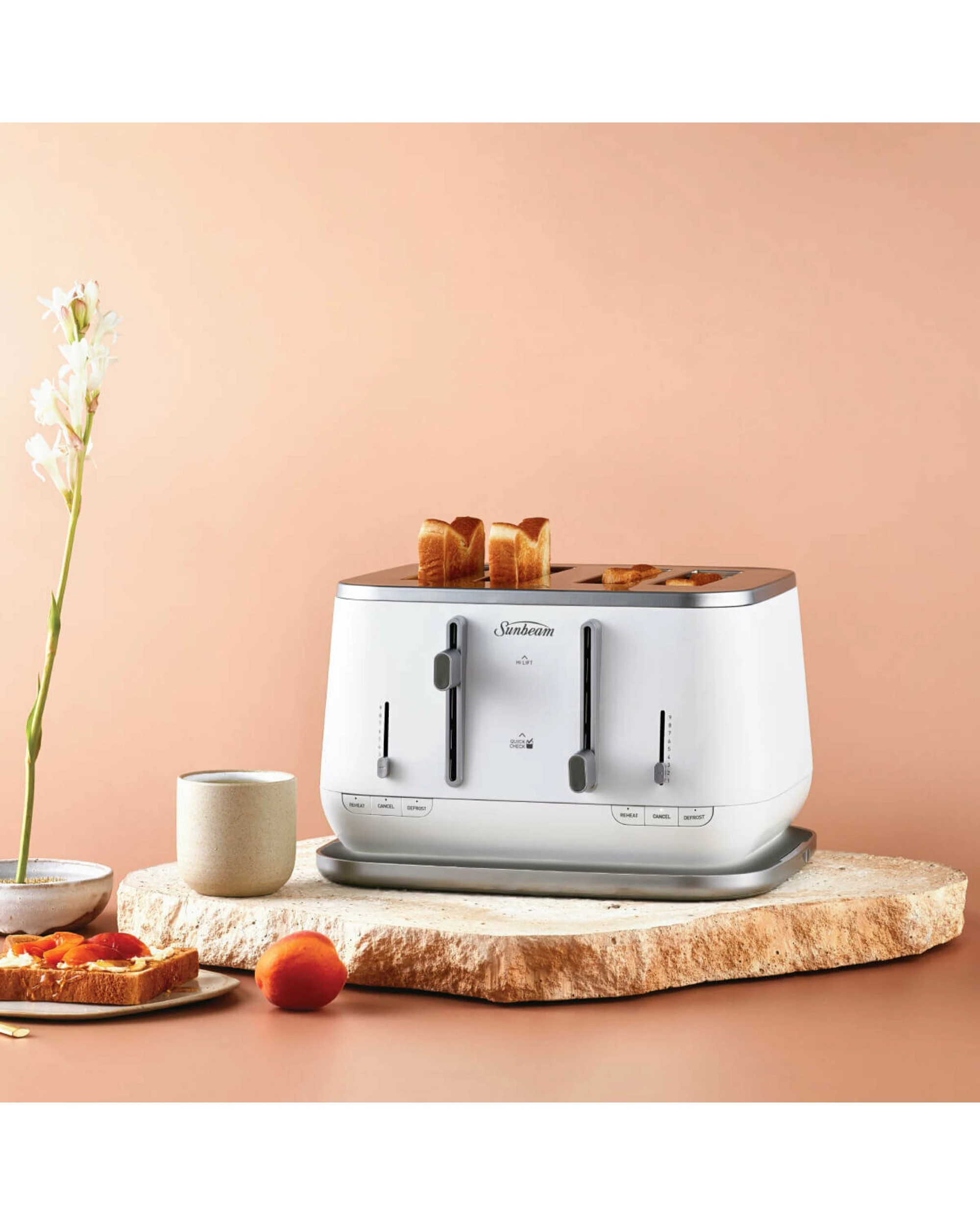 3 Sunbeam Kyoto City Collection 4 Slice Toaster White, 3 of 5
