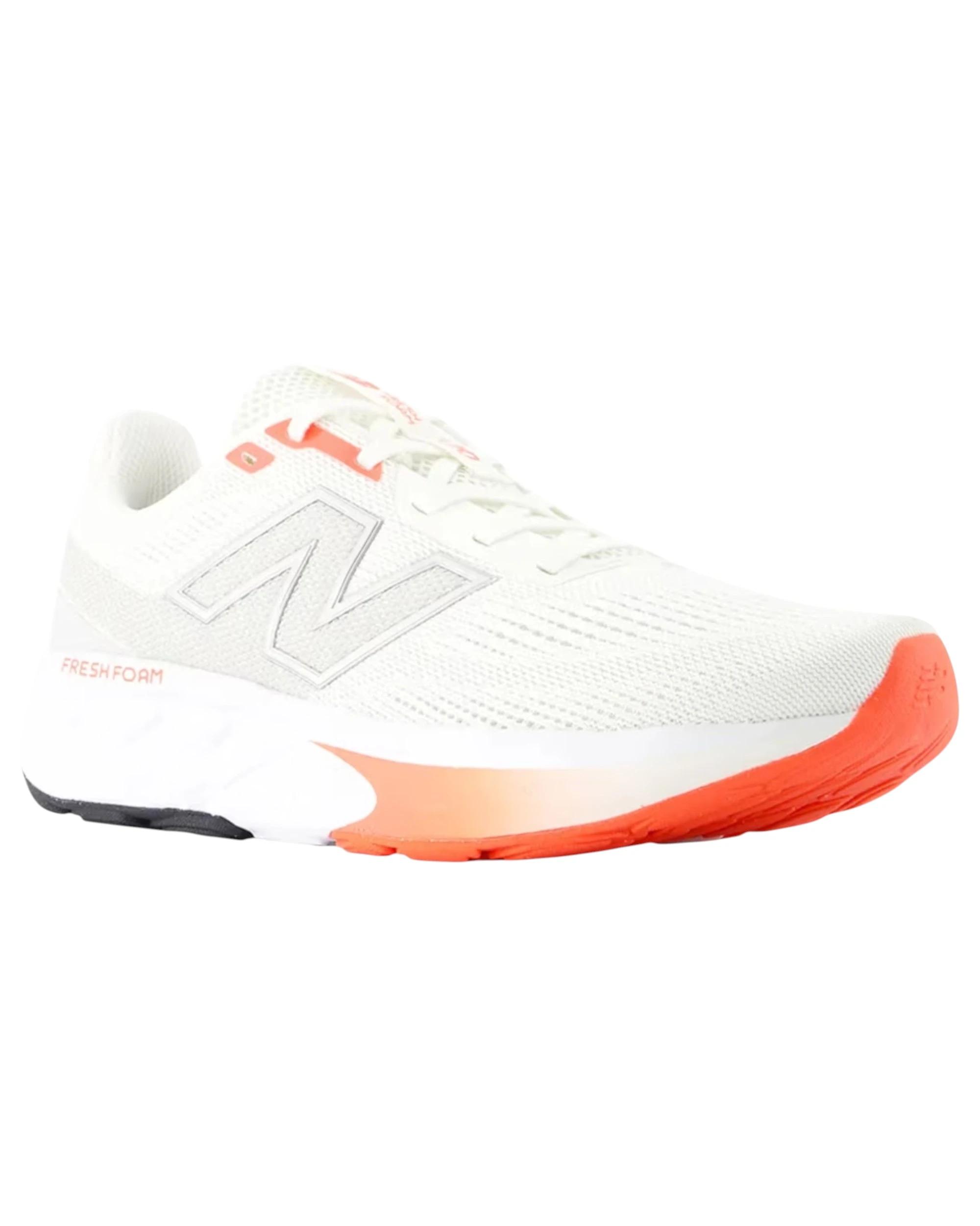 4 New Balance Womens 520 Athletic Shoes WHITE/ORANGE, 4 of 5