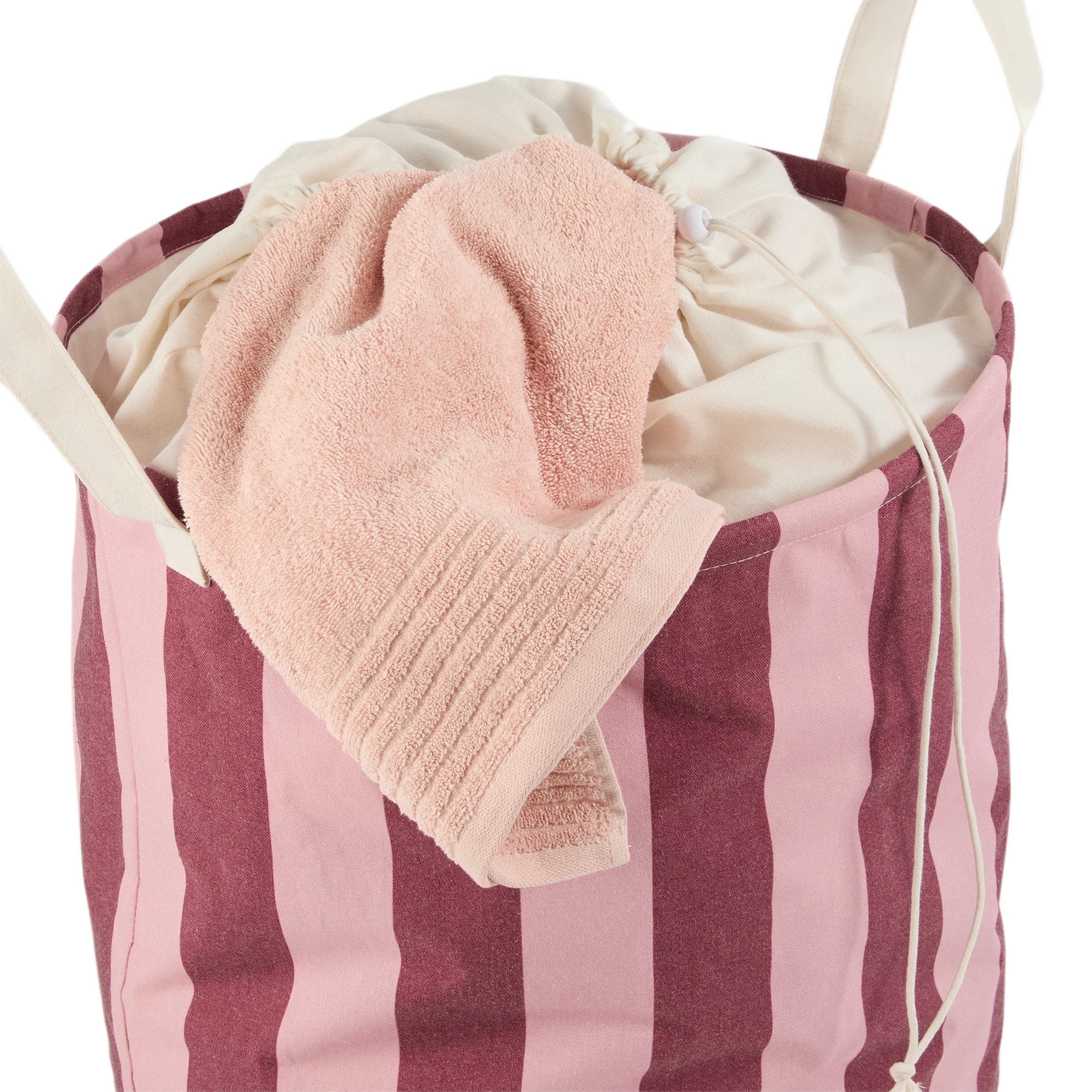 7 Striped Pop Up Laundry Hamper - Red and Pink, 7 of 9