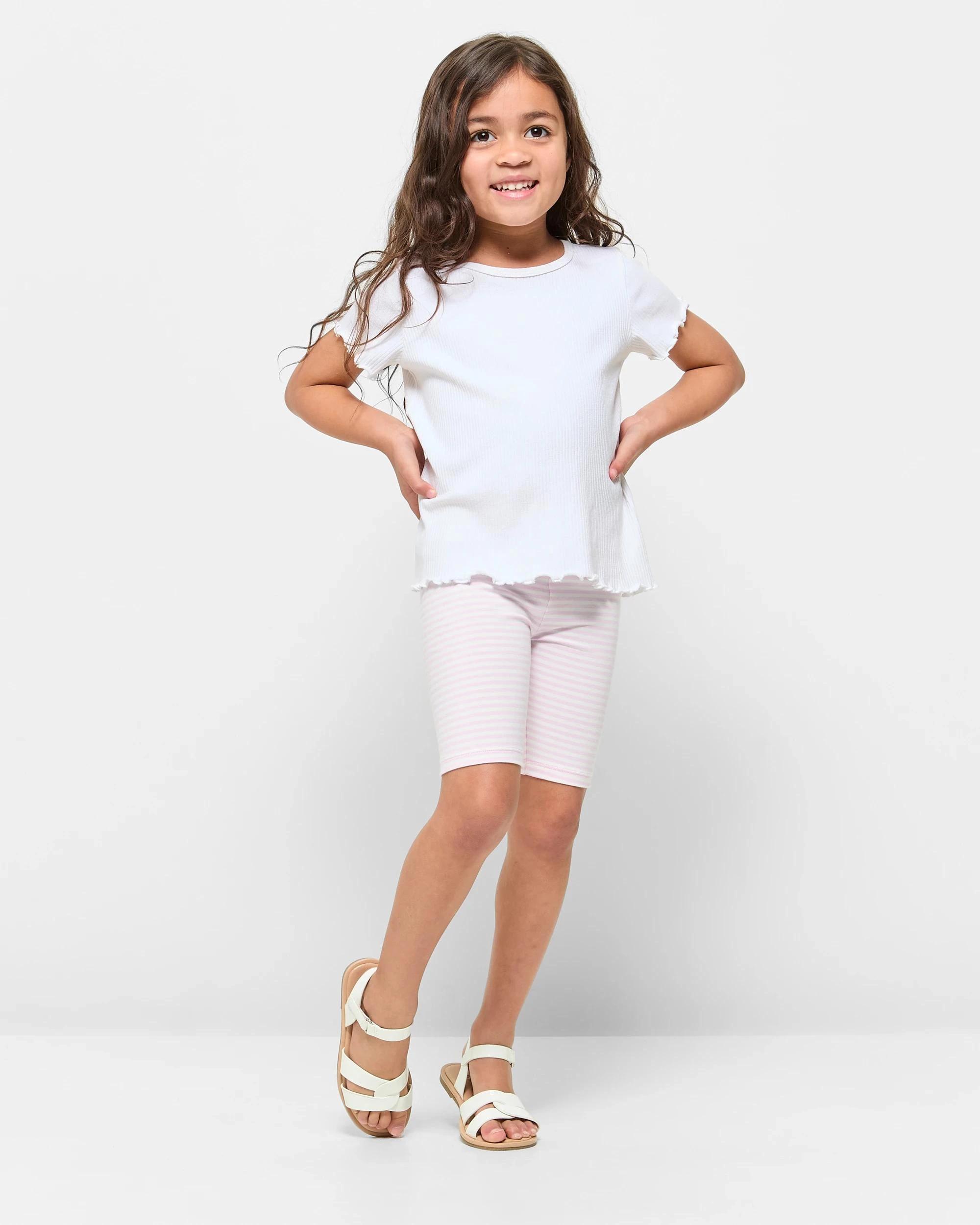 3 Target Kids Australian Cotton Bike Shorts 3 Pack PURPLE FLORAL UNICORN, 3 of 7