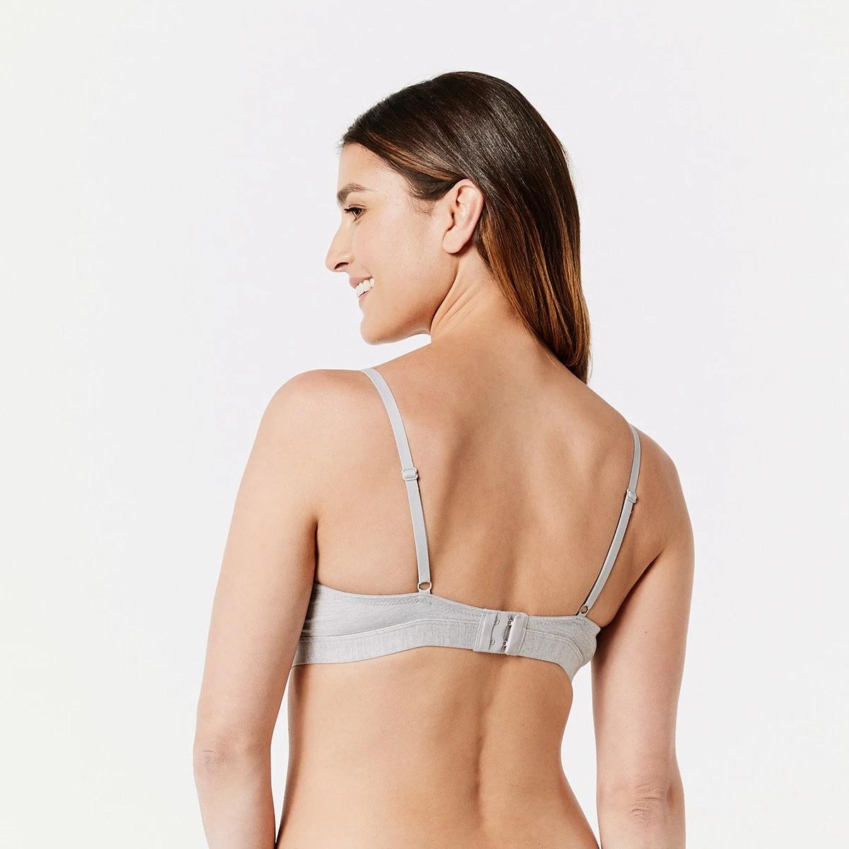 6 2 Pack Wirefree T-Shirt Bra SILVER MARLE, WHITE, 6 of 8