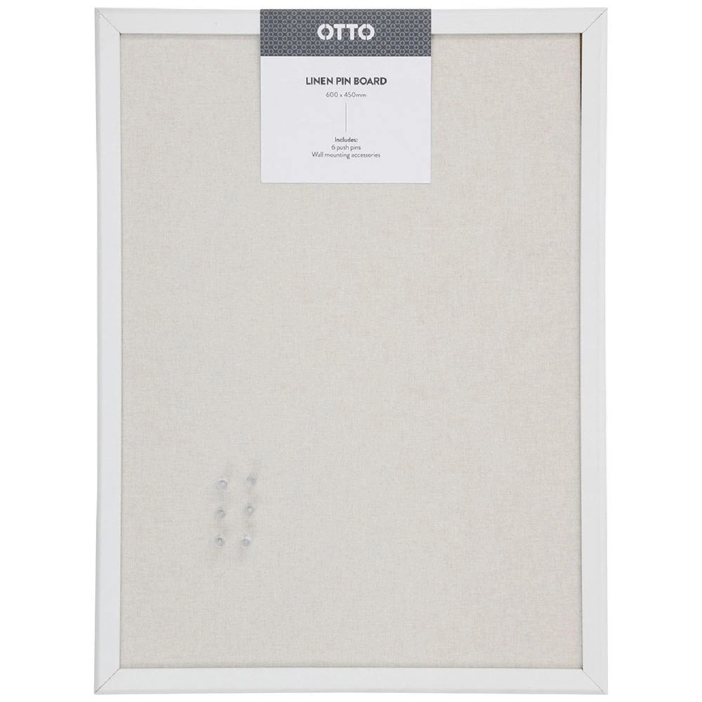 1 Otto Linen Board 450 x 600 mm White Frame, 1 of 7