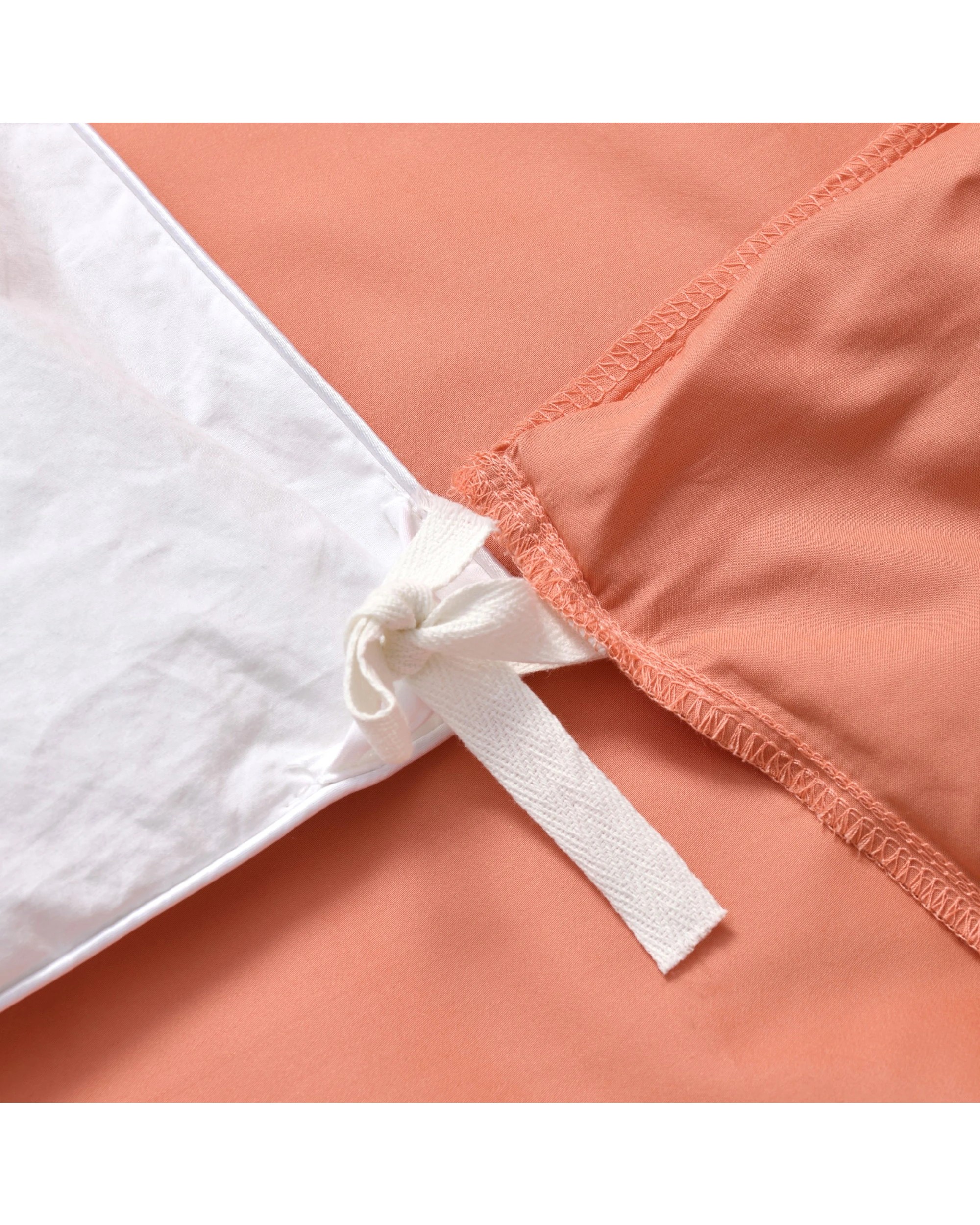 4 Serene 400TC Bamboo Cotton Sateen Quilt Cover Set - Super King Bed - Clay, 4 of 5