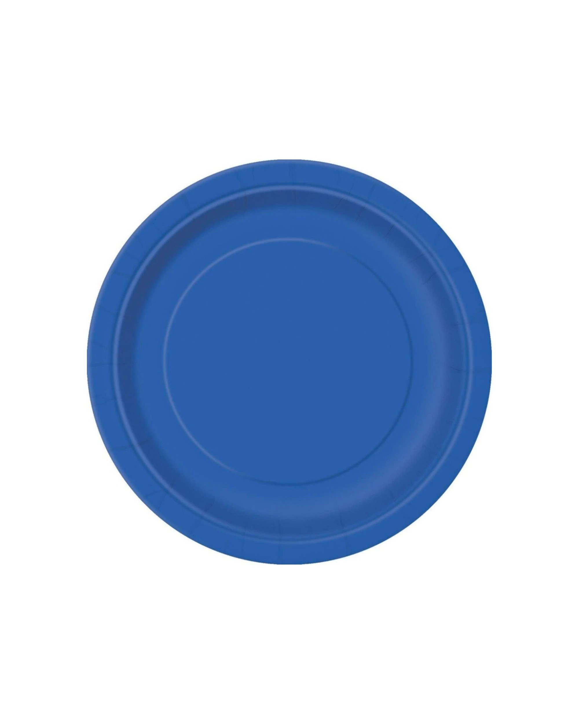 2 Unique Royal Blue Small Round Paper Plates Pack of 8 - Blue, 2 of 2