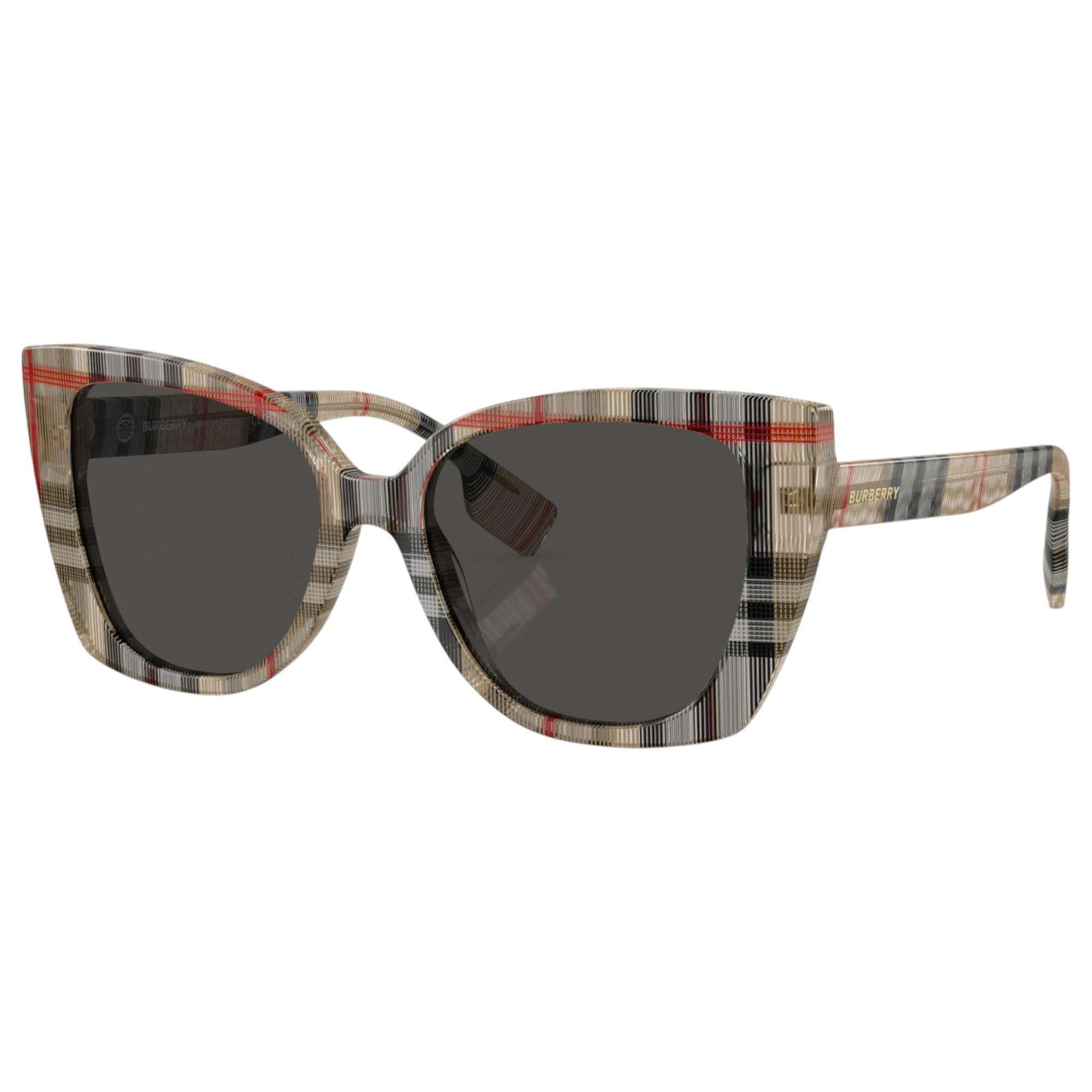 1 Burberry Womens Sunglasses Meryl BE4393 Vintage Check/ Dark Grey Sunnies VINTAGE CHECK/DARK GREY, 1 of 5