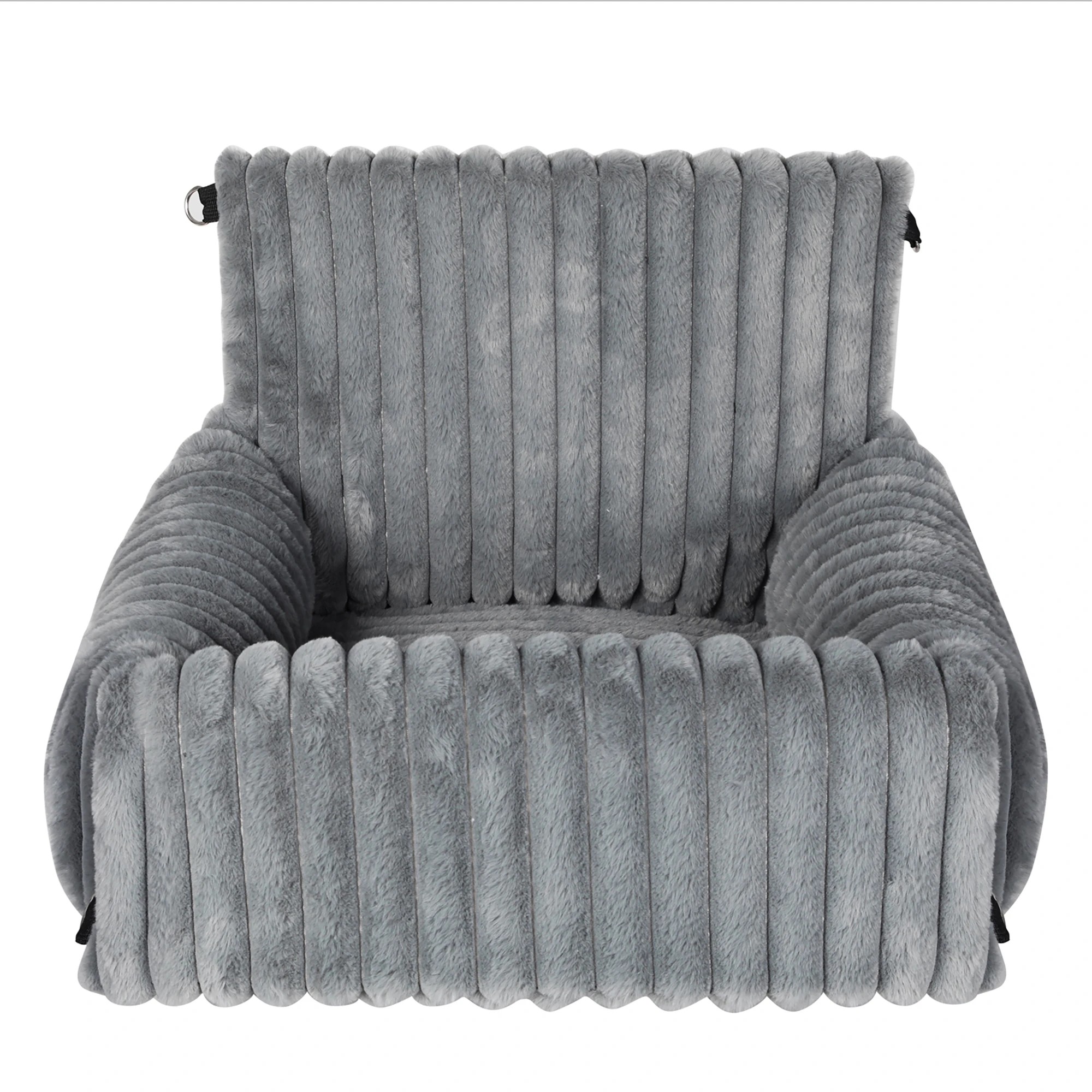 2 Pawz Dog Car Seat Cover,Rabbit Fur, - Grey, 2 of 9