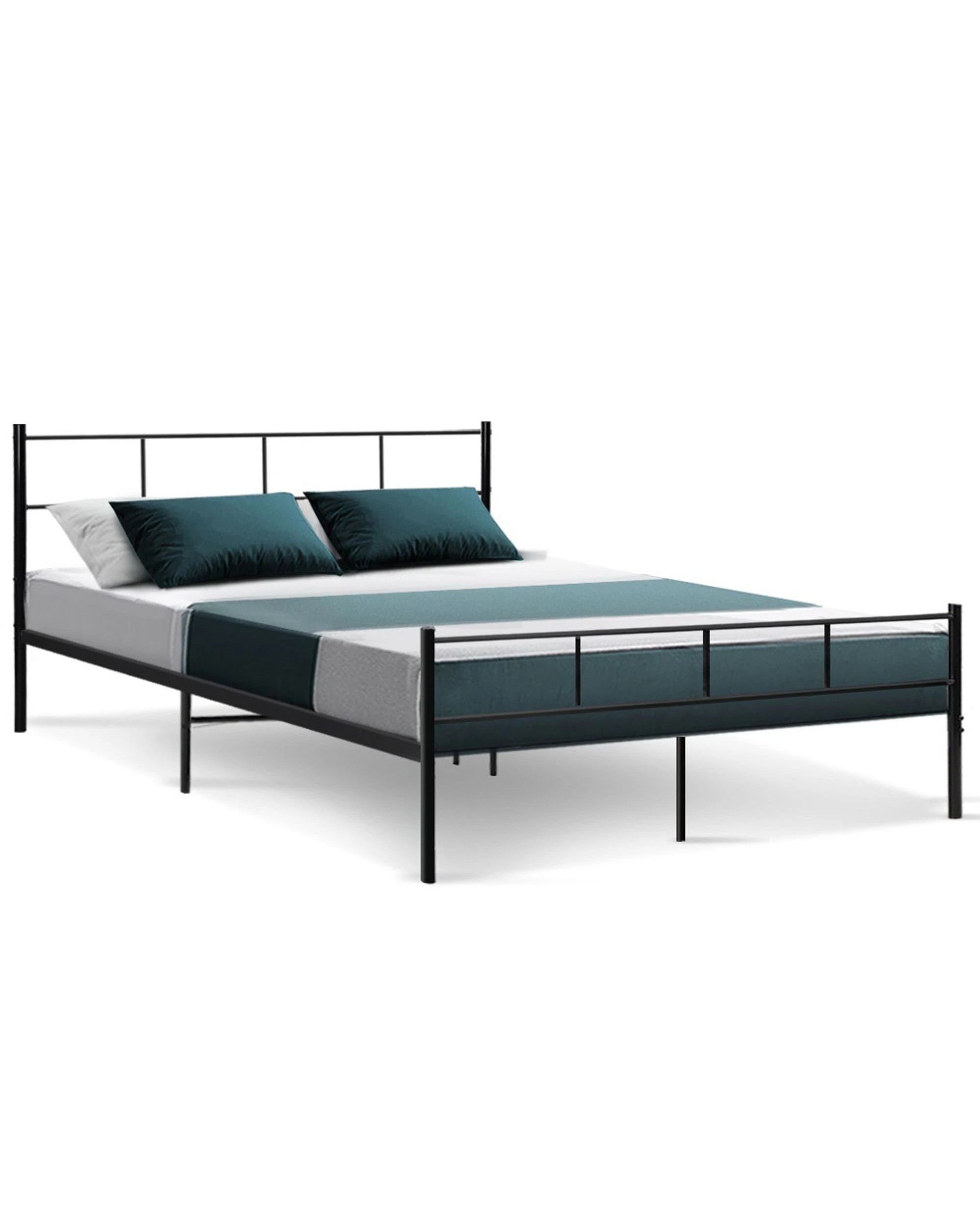 1 Artiss Bed Frame Queen Metal Bed Frames Sol
 - Black, 1 of 3