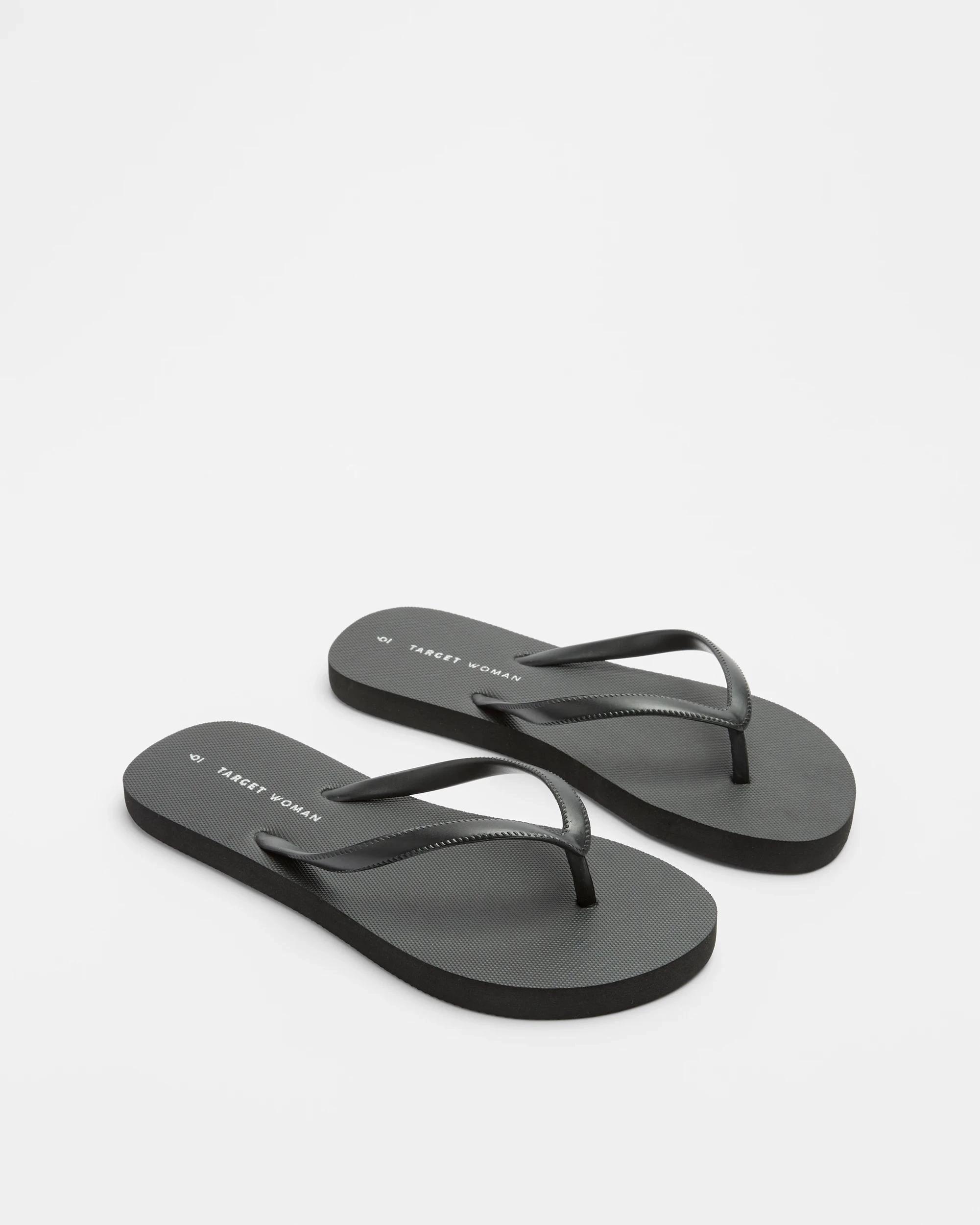 2 Target Woman Womens Everyday Thongs BLACK, 2 of 3