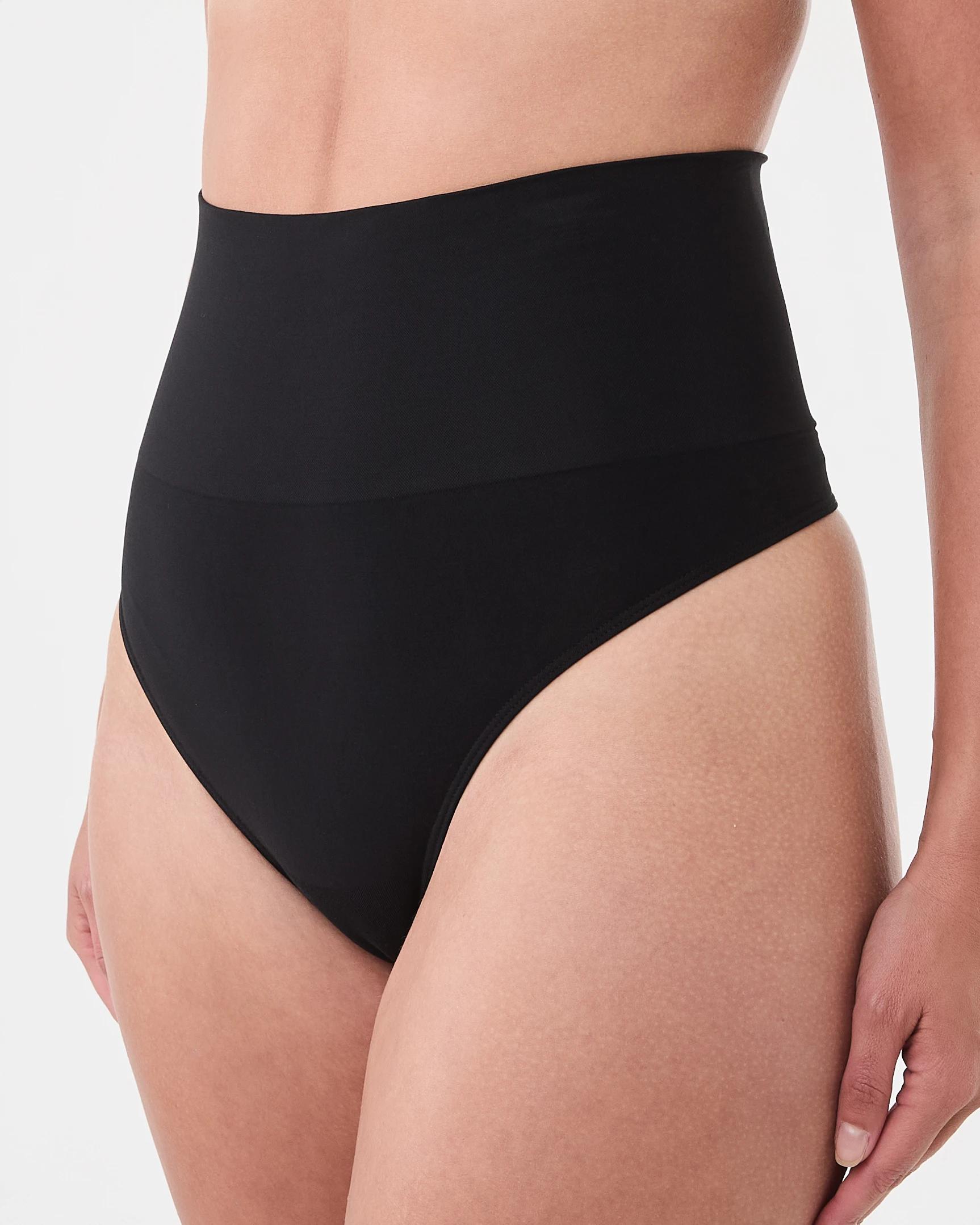 6 2 Pack Smoothing G-String Briefs Blk Ssb, 6 of 7