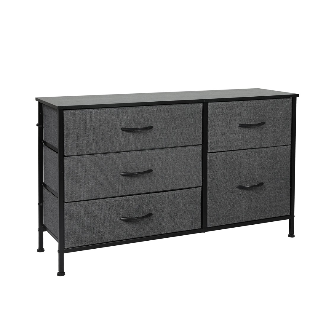 1 Levede 5 Drawer Greychest Of Drawers, 1 of 7