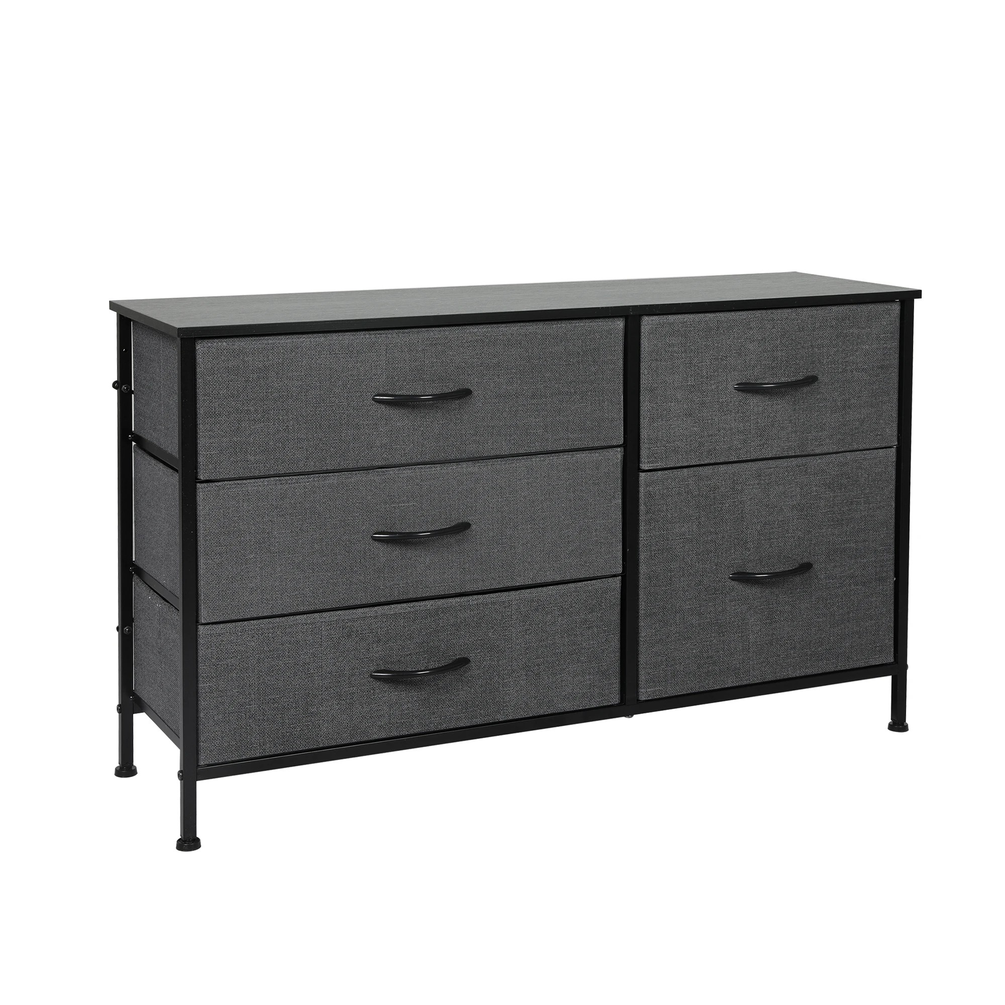 1 Levede 5 Drawer Greychest Of Drawers, 1 of 7