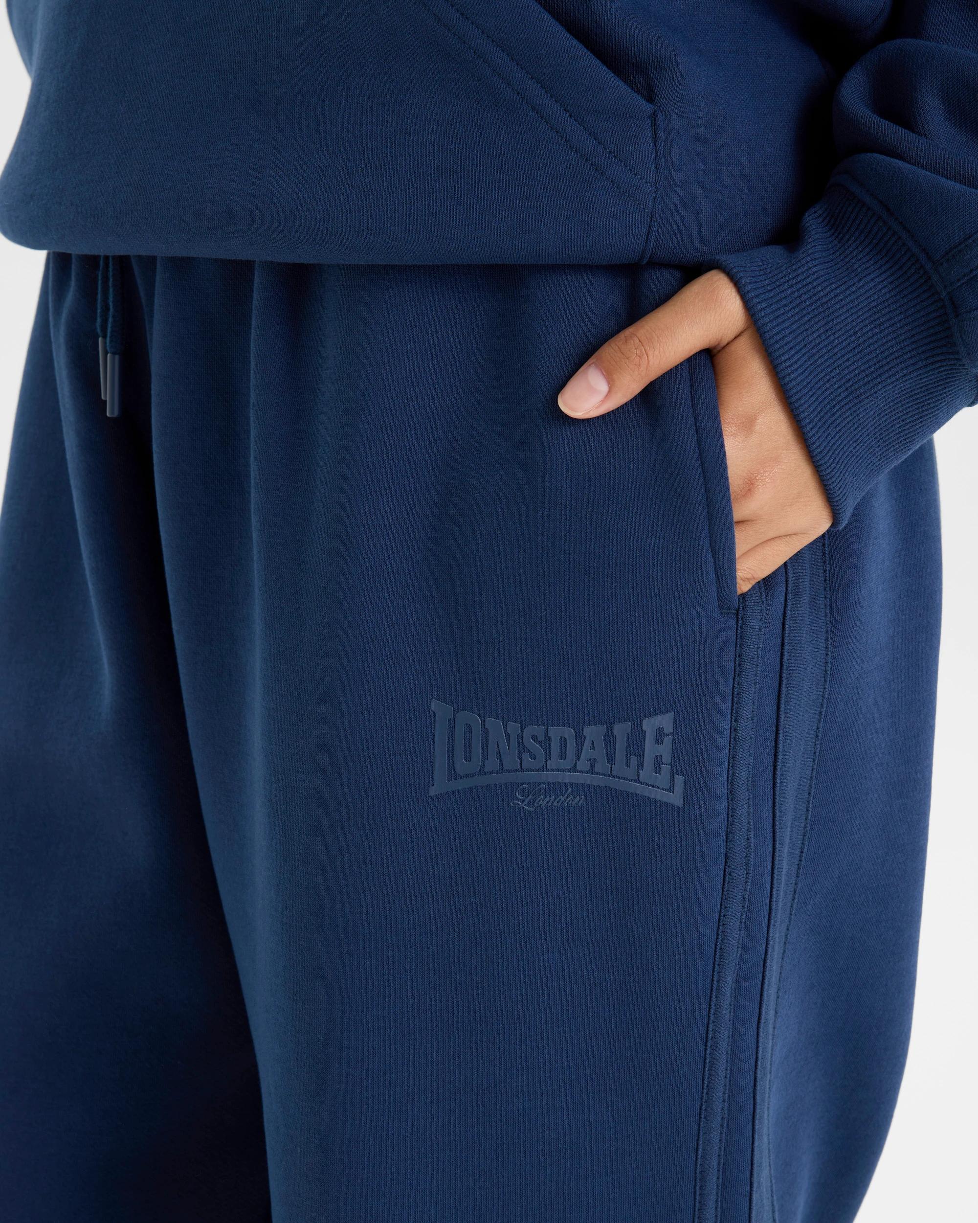 2 Lonsdale London Straight Leg Trackpants NAVY, 2 of 3