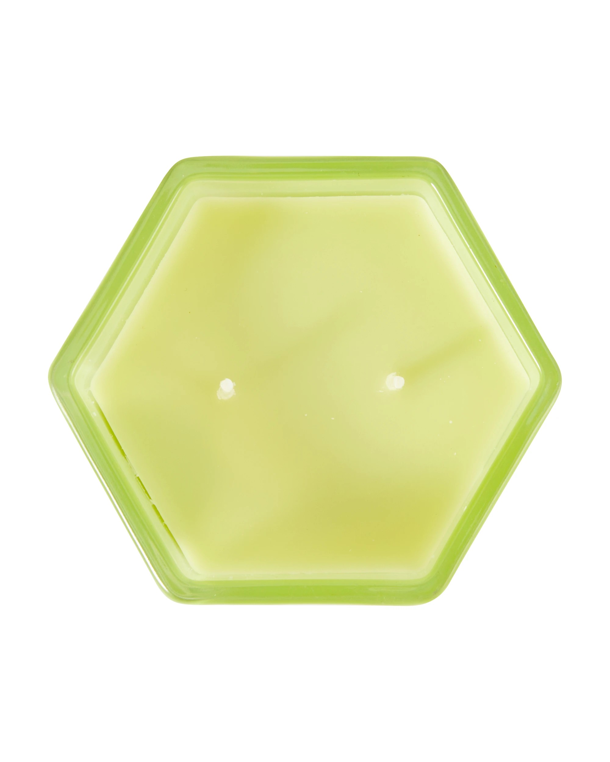 Coconut Lime Hexagon Glass Candle - Kmart