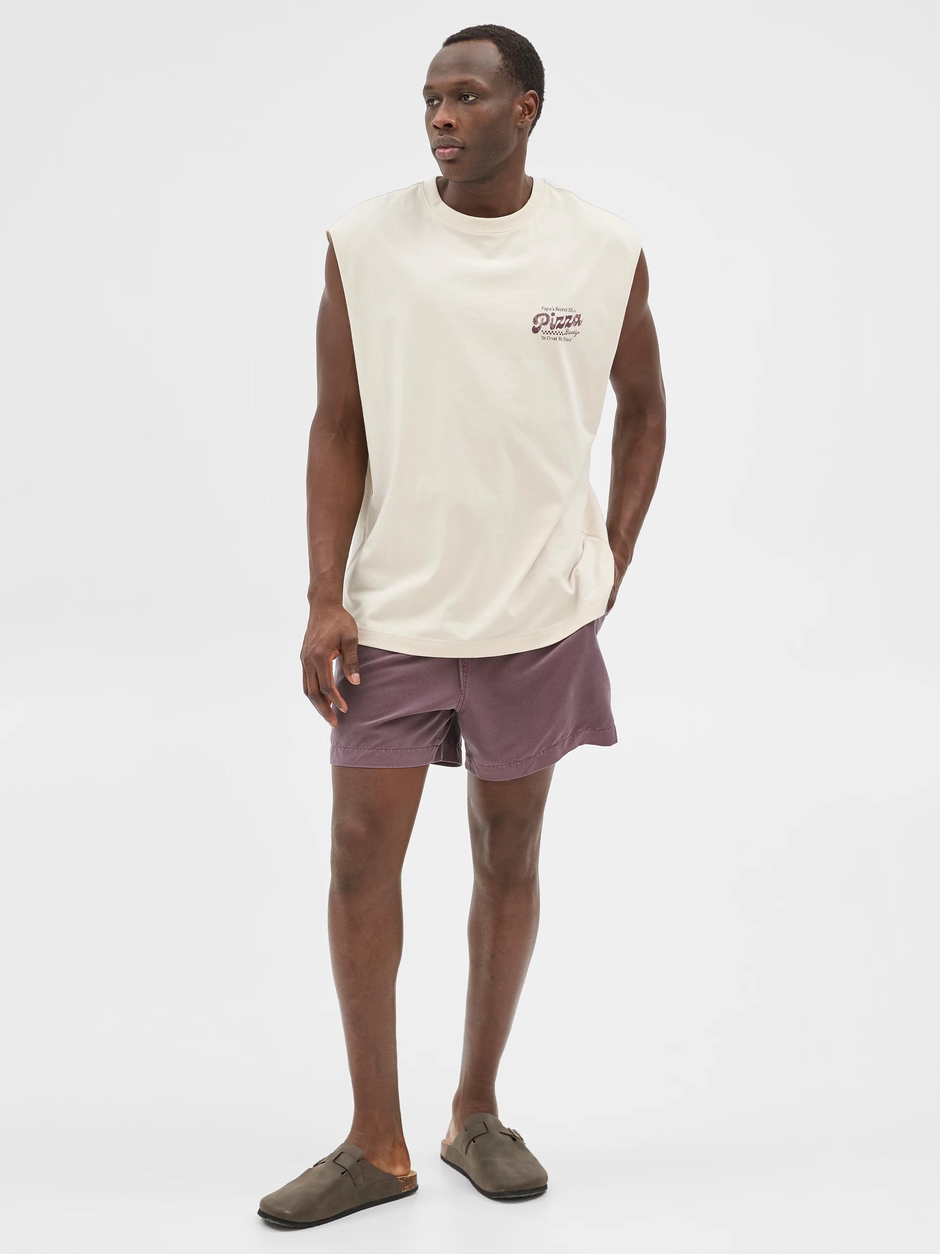 6 Commons Washed Swim Shorts WASHED GRAPE, 6 of 7