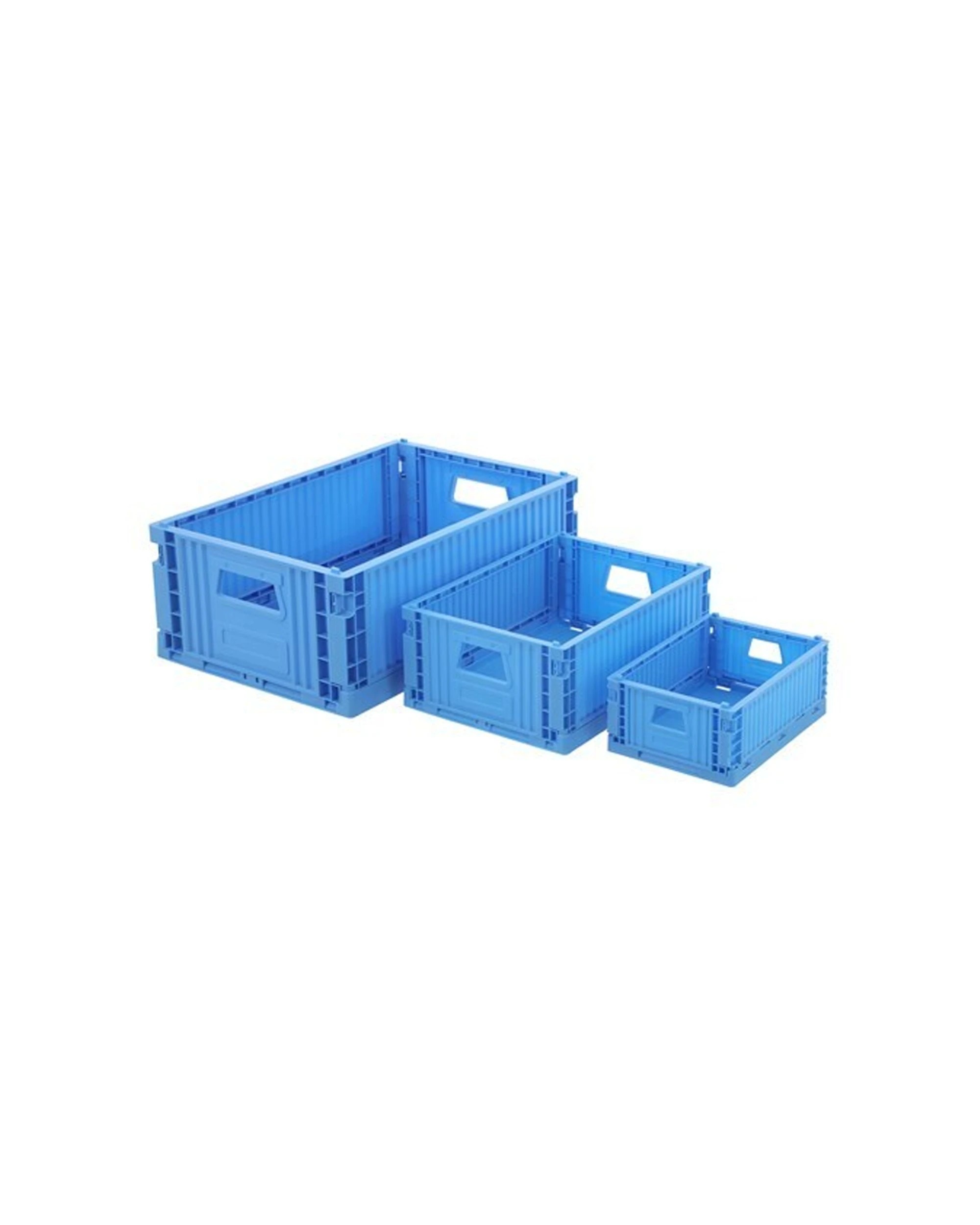 9 Boxsweden 6x Foldaway Crate Storage 29x21x11.5cm Collapsible Design Stackable - Assorted, 9 of 9