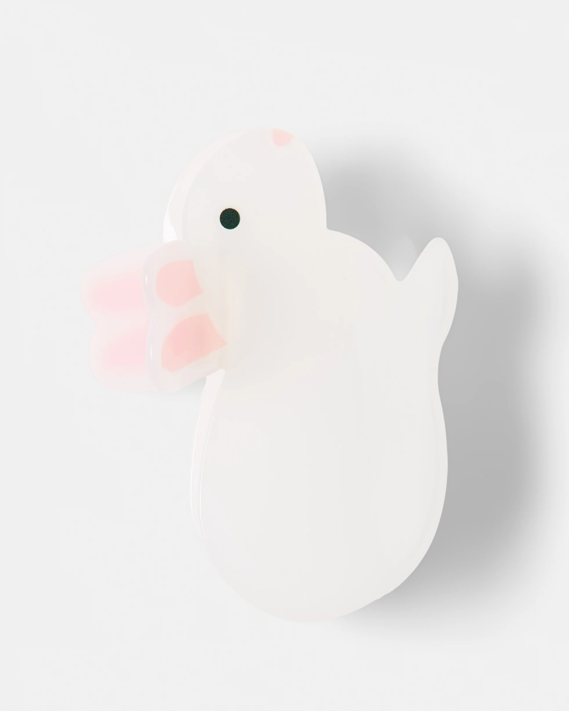 1 White Novelty Bunny Claw Hair Clip, 1 of 4