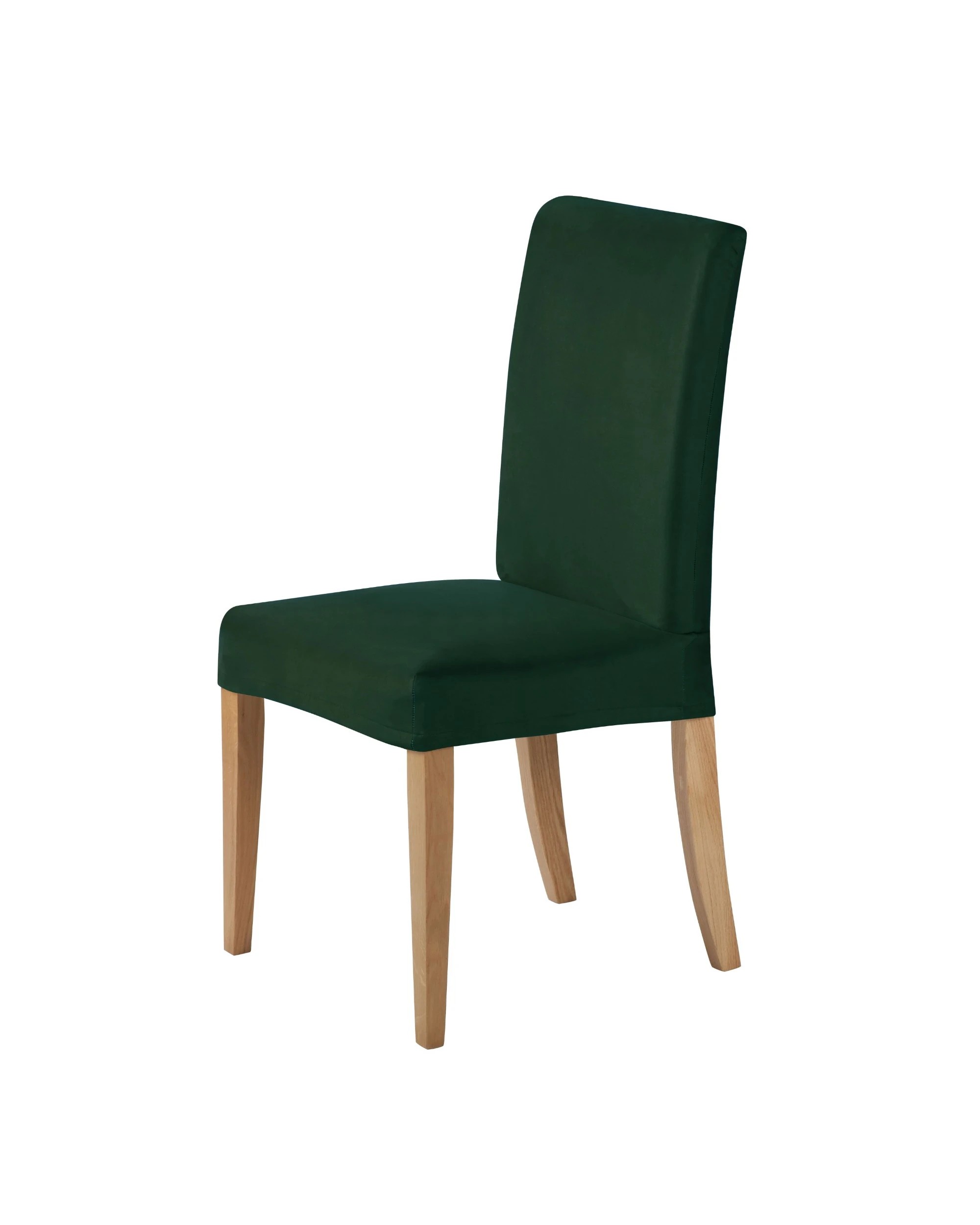 2 Sherwood Home Premium Faux Suede Dining Chair Cover - Forest Green, 2 of 4