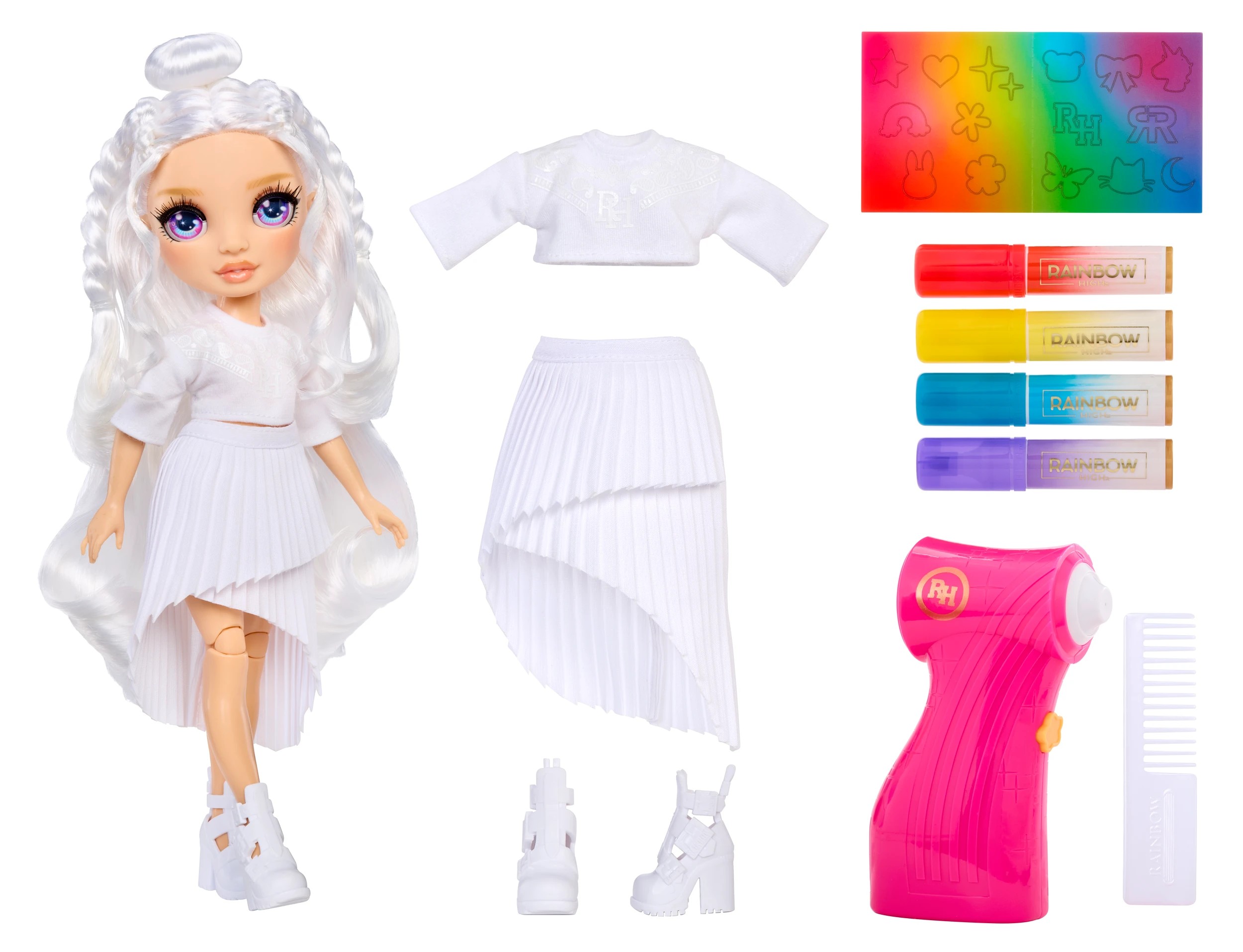 7 Rainbow High Air Brush & Create Fashion Doll, 7 of 8