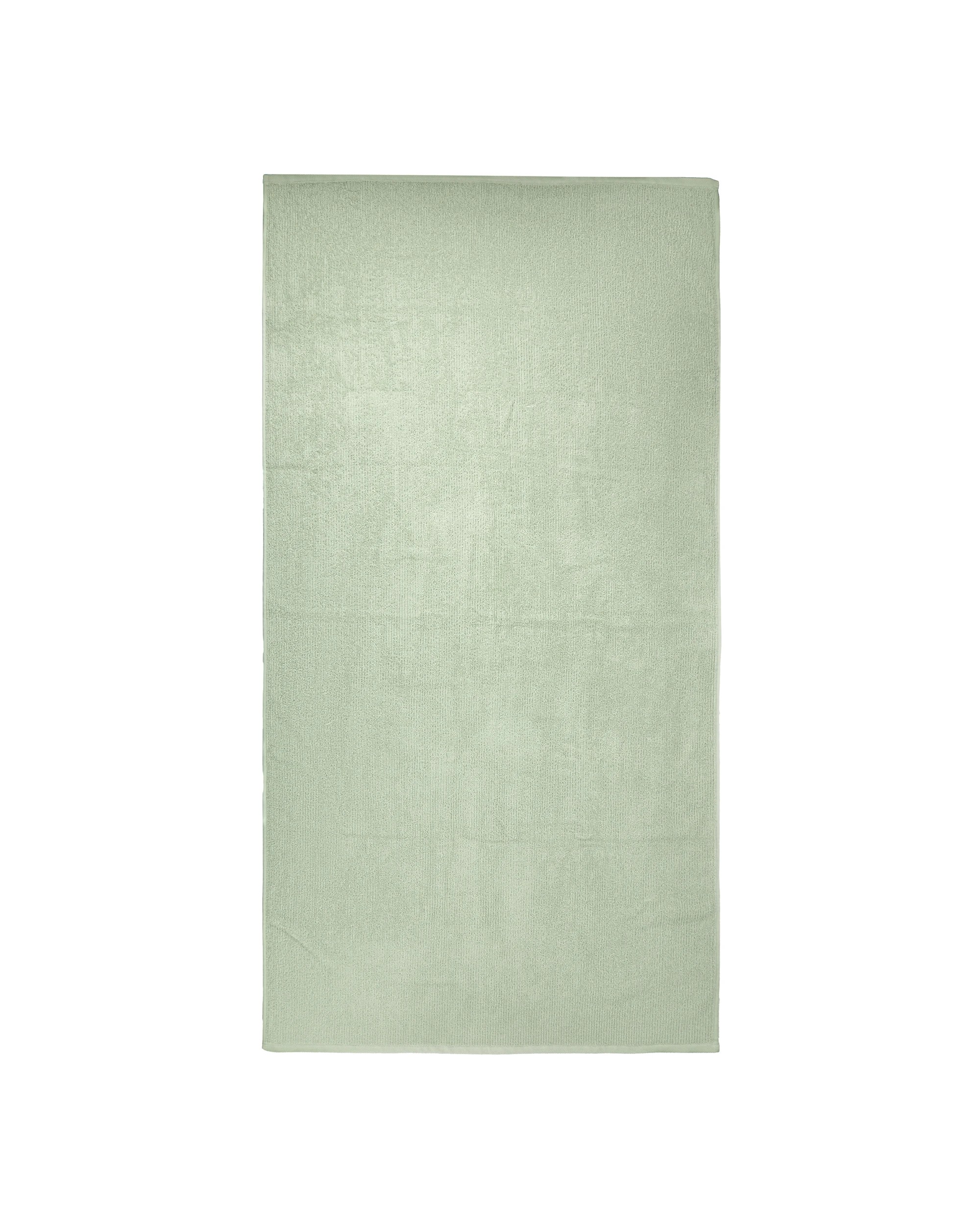 3 Ribbed Cotton Bath Sheet - Green, 3 of 5