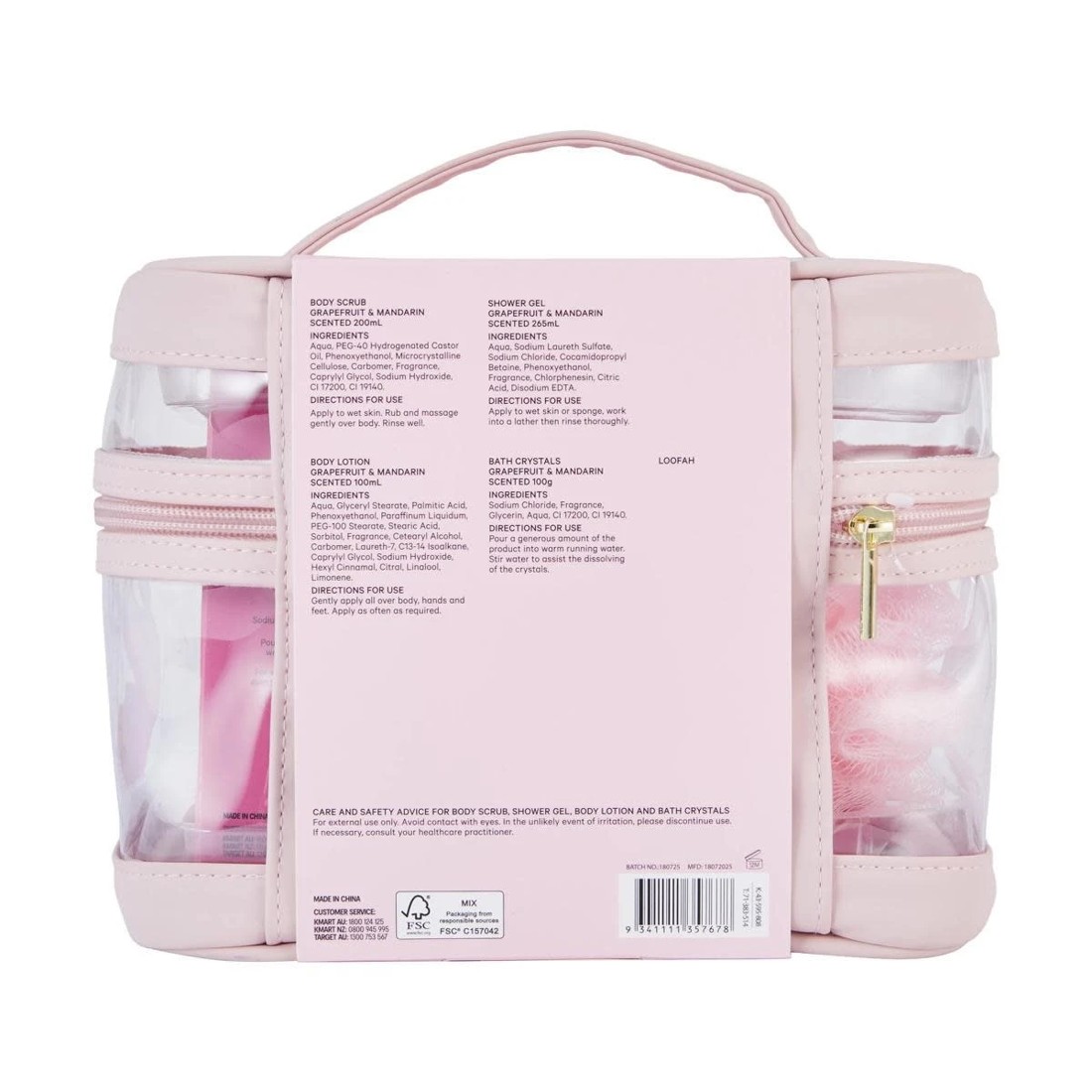 9 OXX Bodycare Pamper Set - Grapefruit and Mandarin Scented, 9 of 9