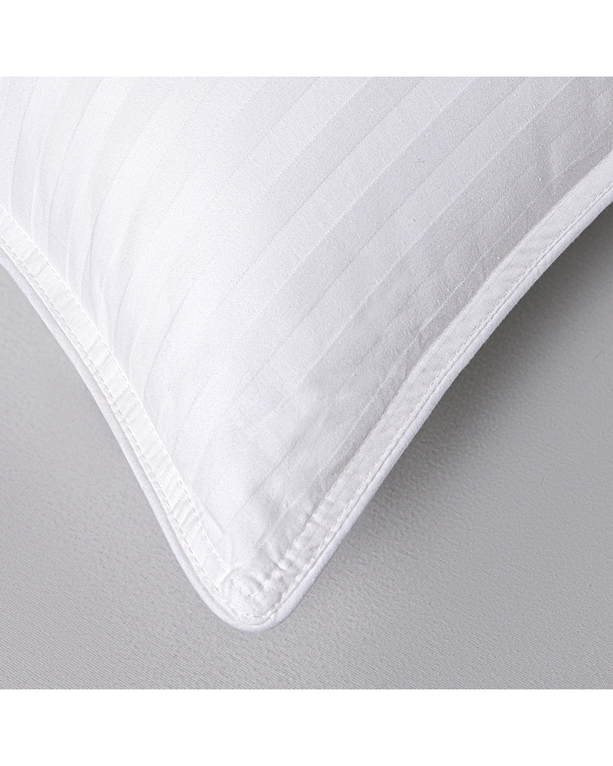 4 Dreamaker Hotel Collection Cotton Sateen Cover Microfibre Standard Pillow Twin Pack - White, 4 of 6