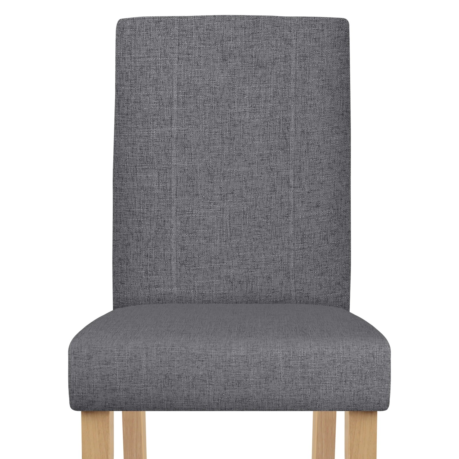 5 Alfordson 4x Dining Chair Cafe Kitchen Lounge Padded High-Back Wood Fabric - Grey, 5 of 10