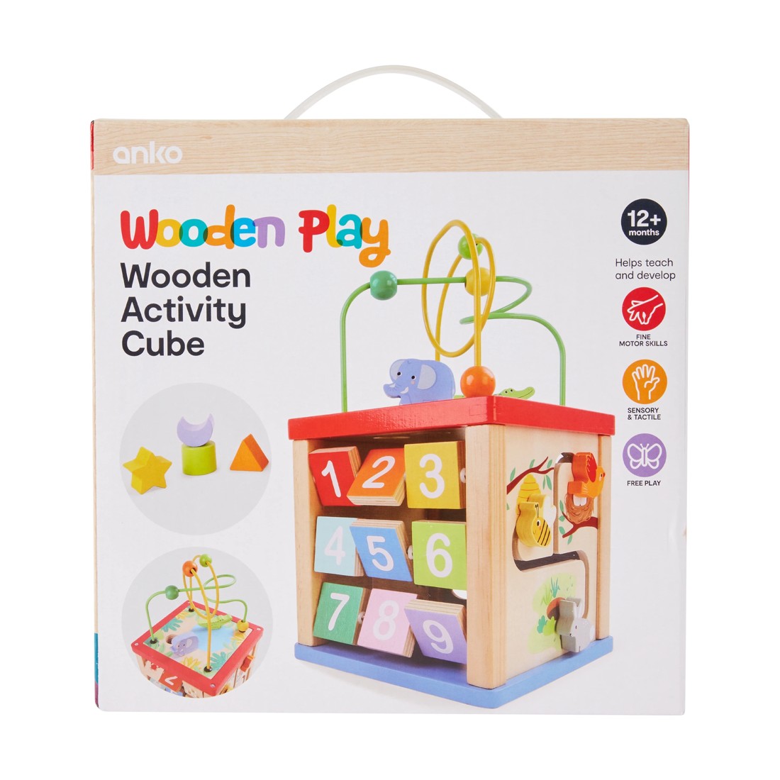 7 Wooden Activity Cube, 7 of 8