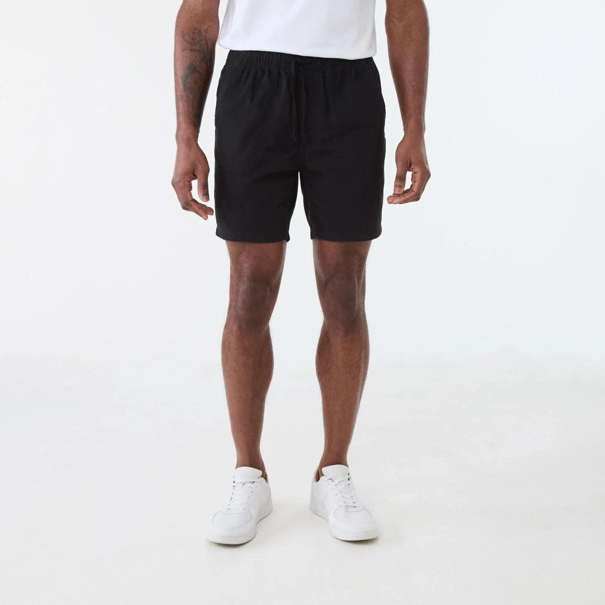 6 Washed Volley Shorts BLACK, 6 of 6