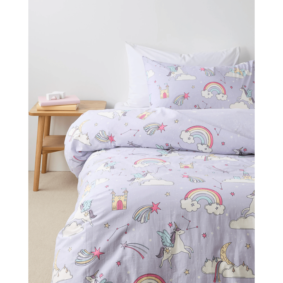 1 Target Molly Rainbow Australian Cotton Kids Quilt Cover Set
 - Single Bed
 - Purple, 1 of 6