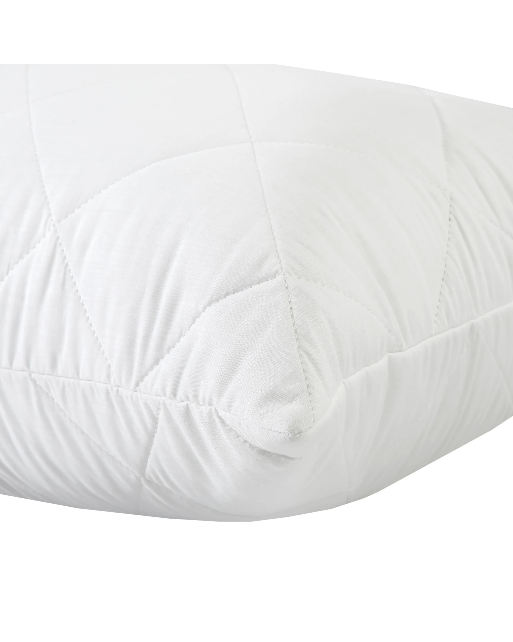 5 Dreamaker Quilted Cotton Cover Pillow Protector Standard 48x73cm (2 Pack) - White, 5 of 6