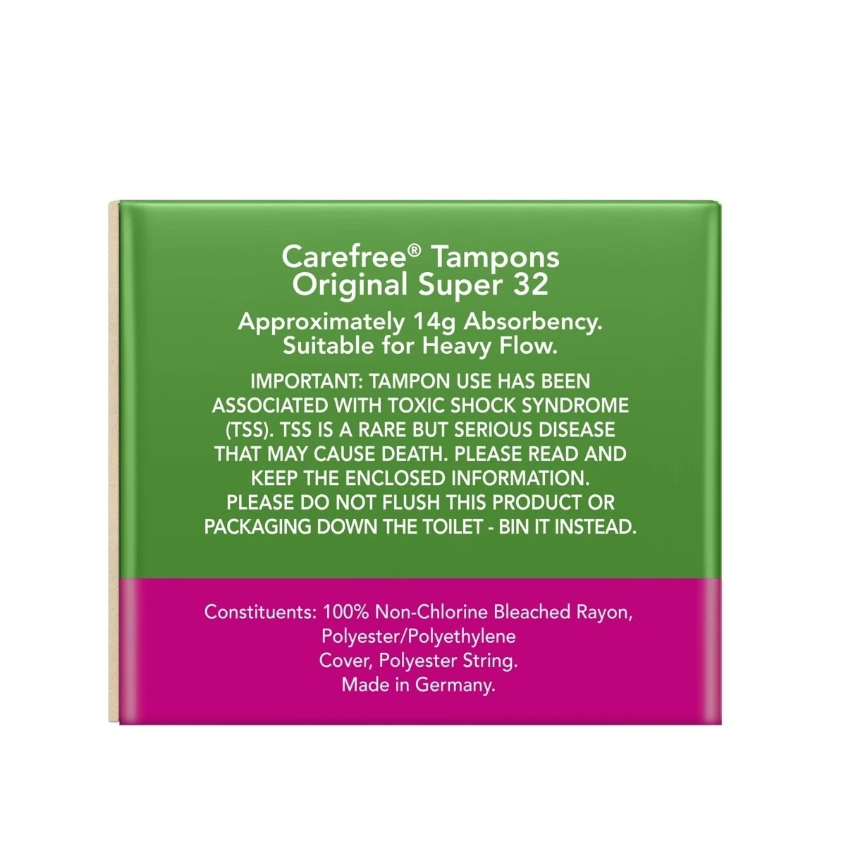 5 32 Pack Carefree Original Super Tampons, 5 of 8