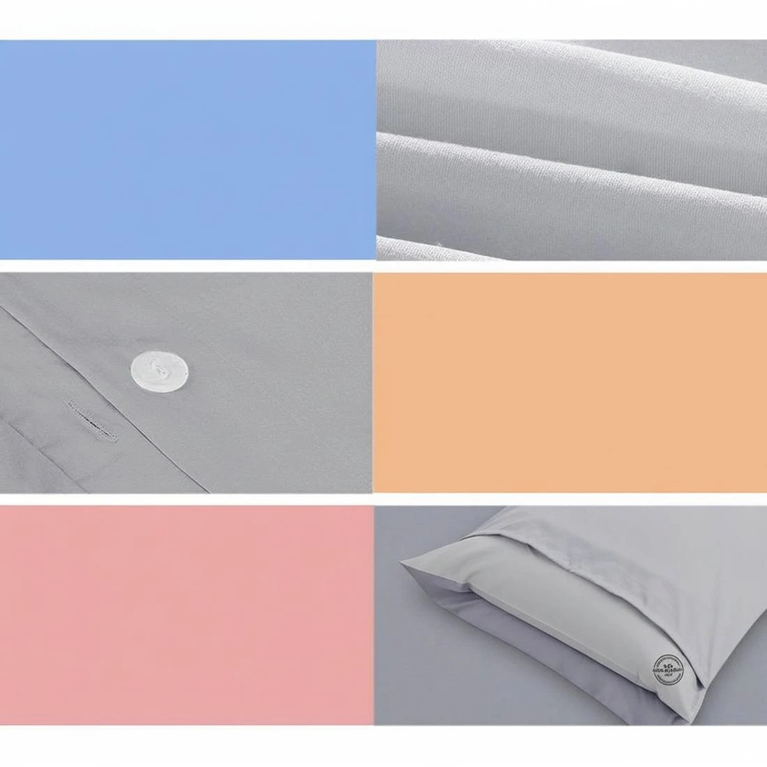 7 Giselle Bedding Quilt Cover Set Classic  Super King - Super King Bed - Grey, 7 of 8