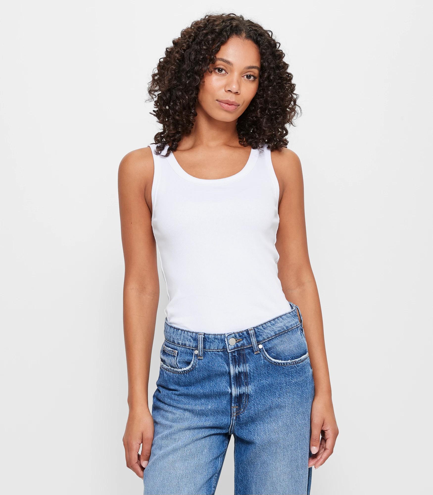 6 Target Australian Cotton Rib Tank Top BRILLIANT WHITE, 6 of 10