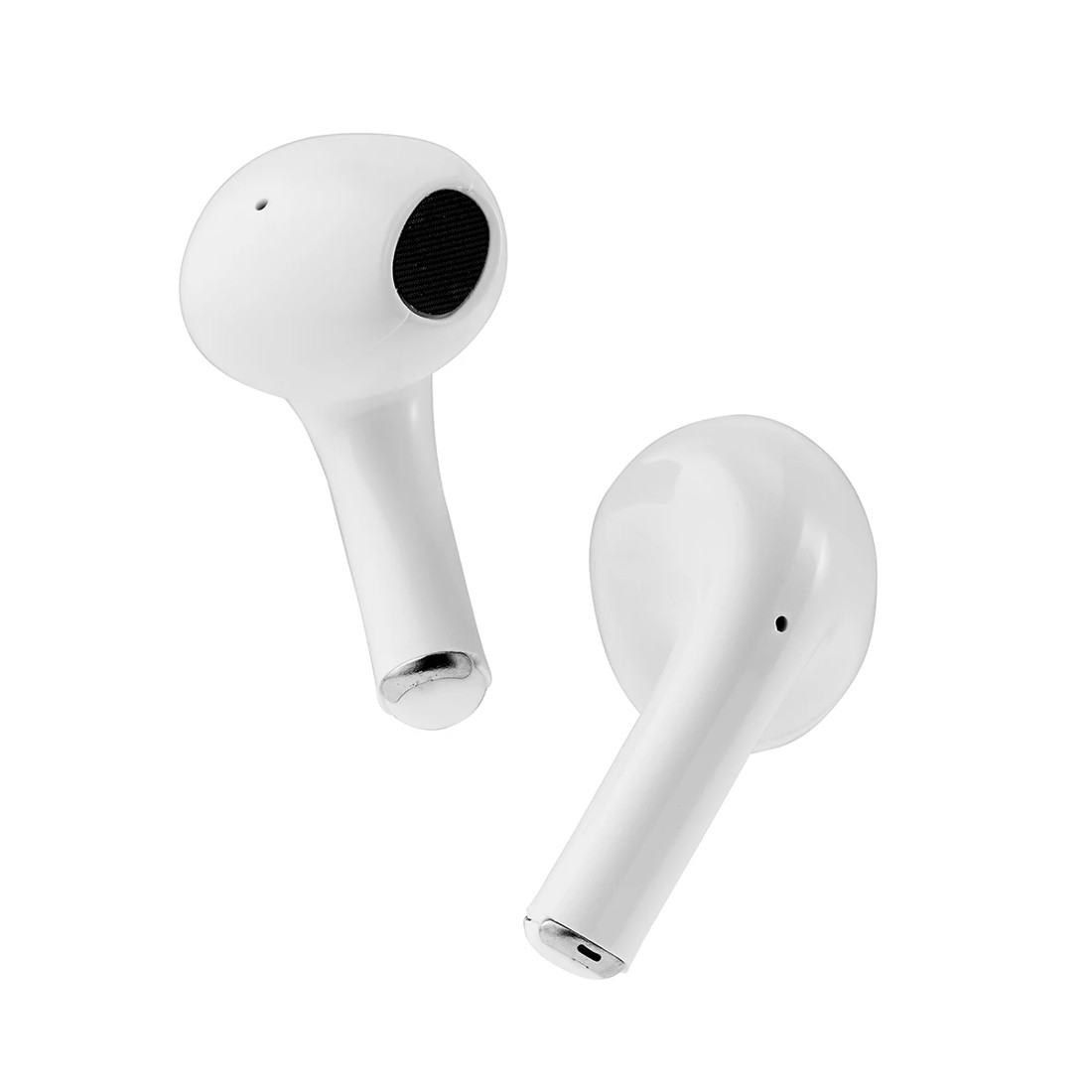 1 True Wireless Earphones With LED Display - White, 1 of 10