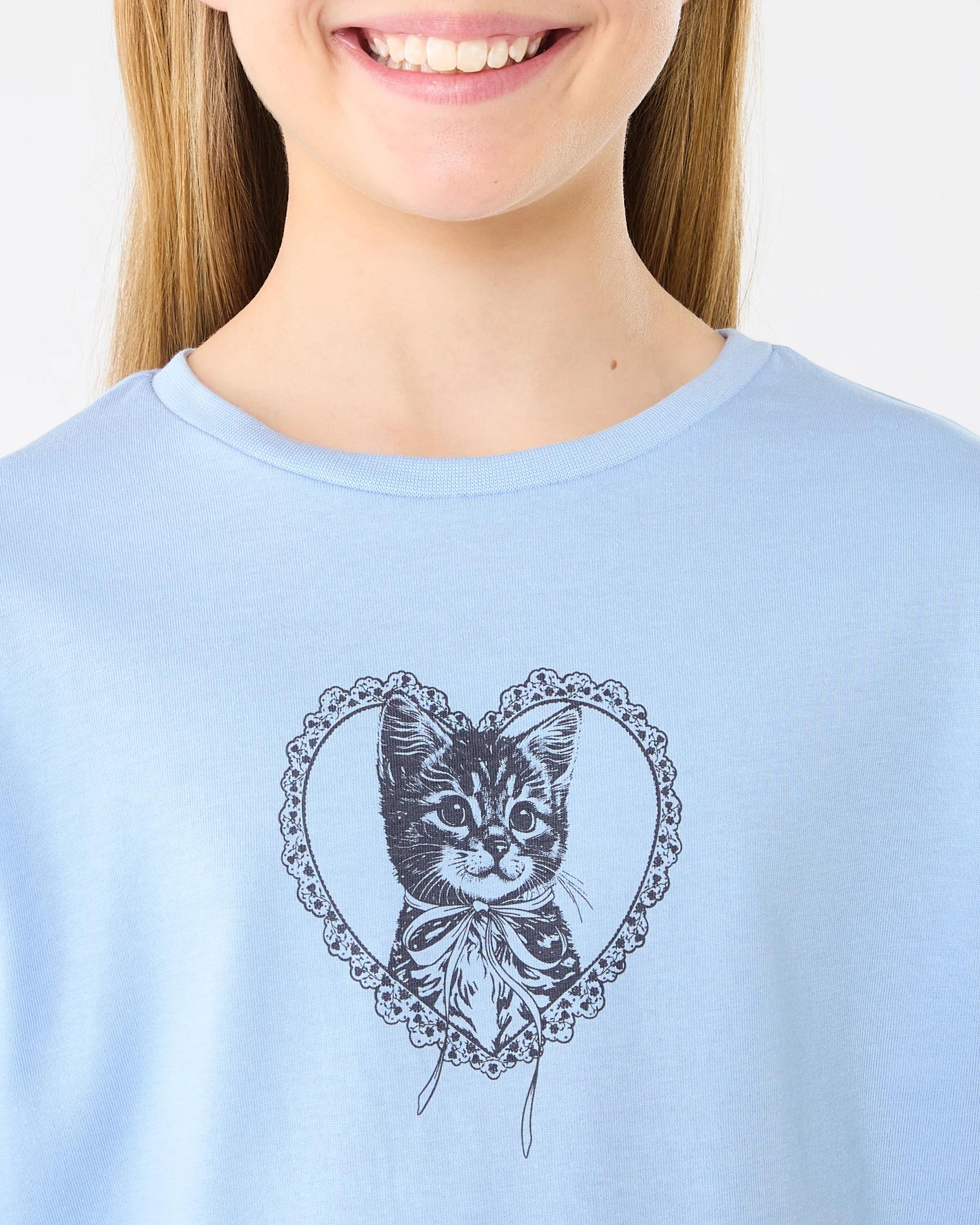 4 Short Sleeve Print T-shirt Blu Kitty, 4 of 6