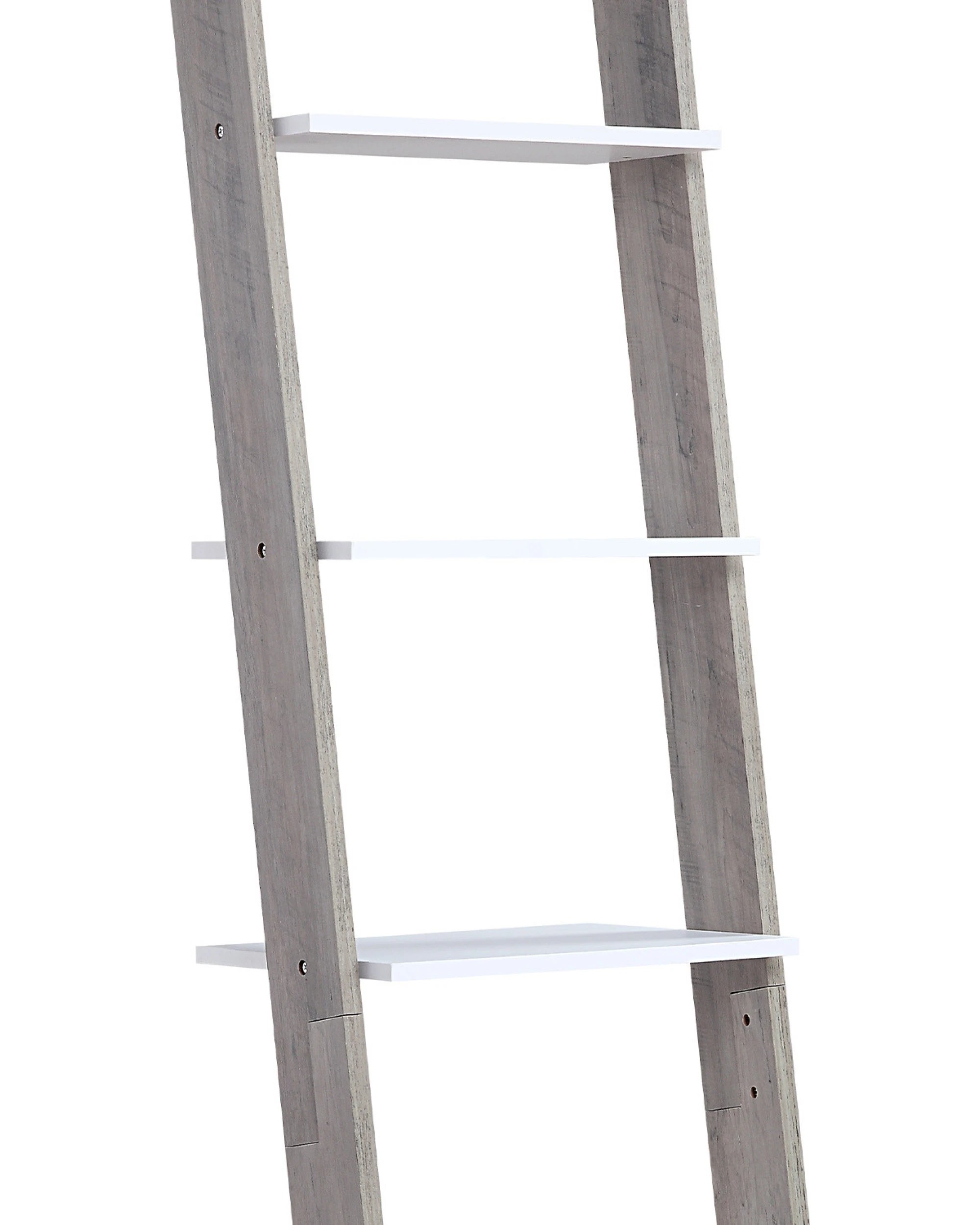 2 Sarantino Mira 5-tier Ladder Shelf In White And Grey Oak, 2 of 10