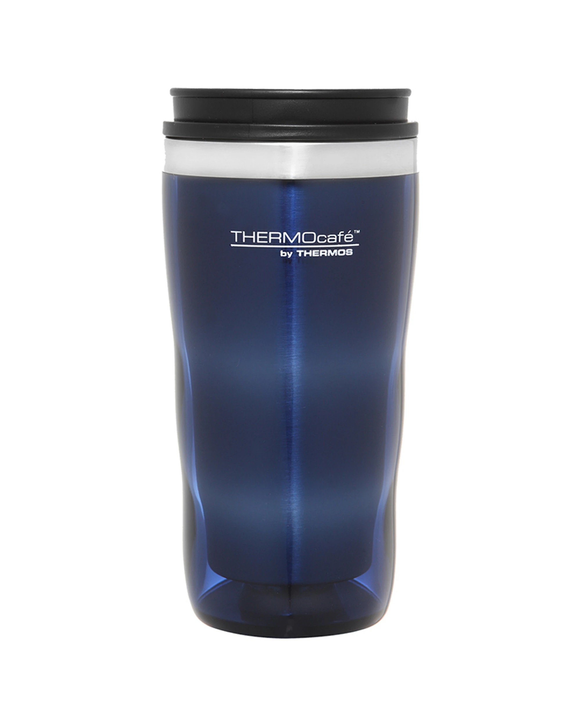 2 Thermocafe Travel Tumbler 470ml Double Wall Insulated Stainless Steel Inner - Blue, 2 of 3