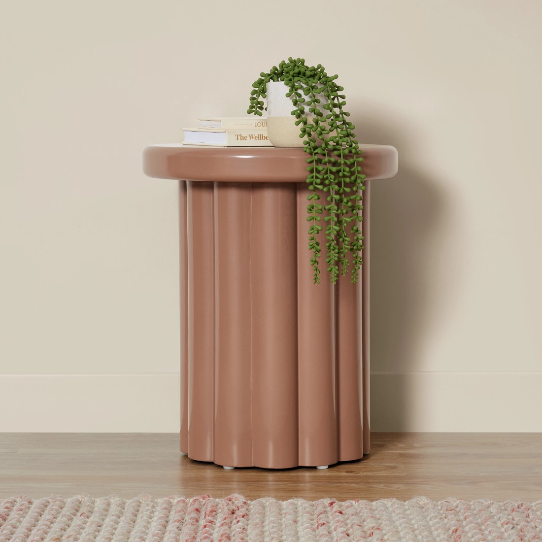 1 Nadia Mocha Side Table, 1 of 5