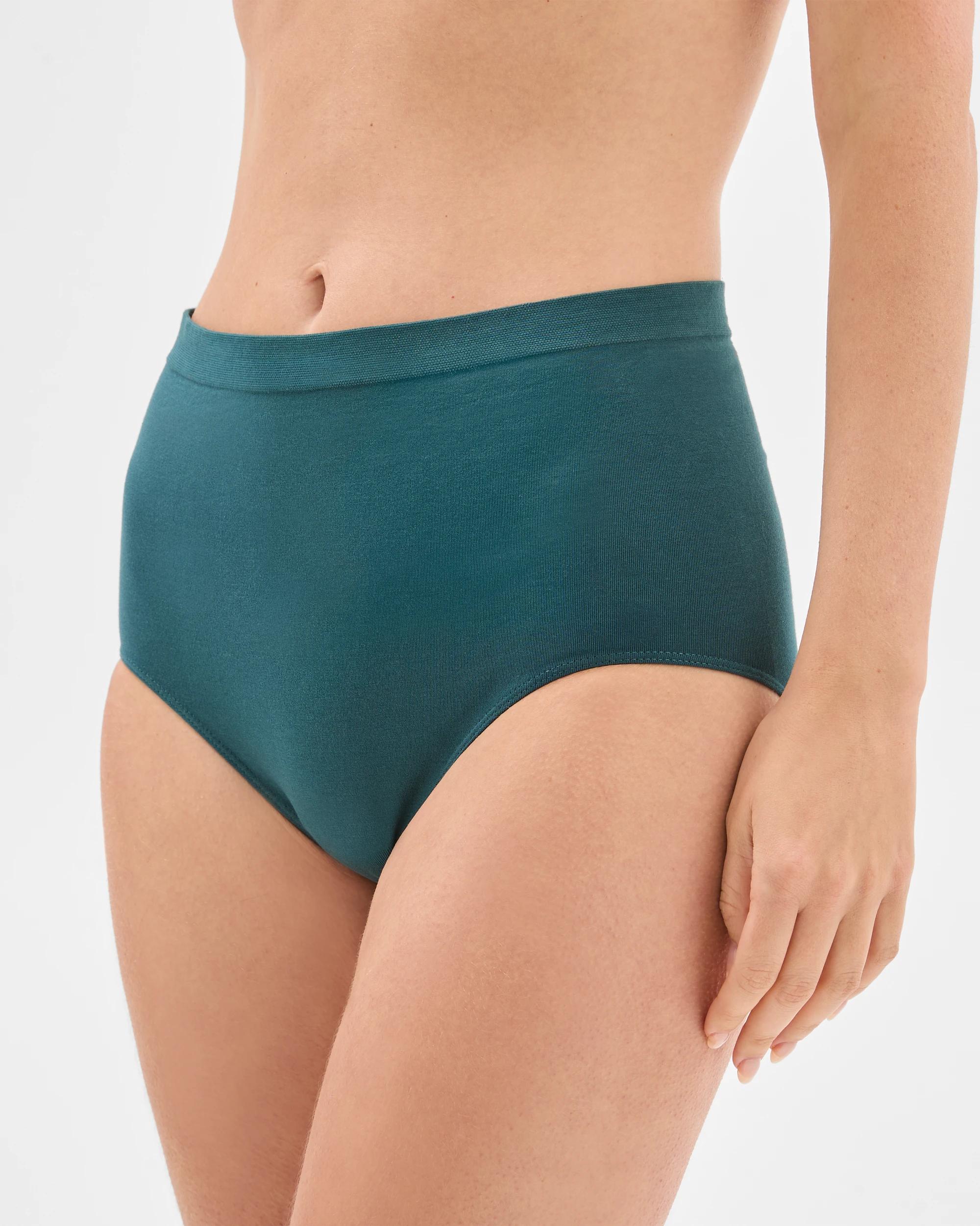 4 Target Australian Cotton Blend 2 Pack Seamfree Full Briefs DEEP TEAL, 4 of 5