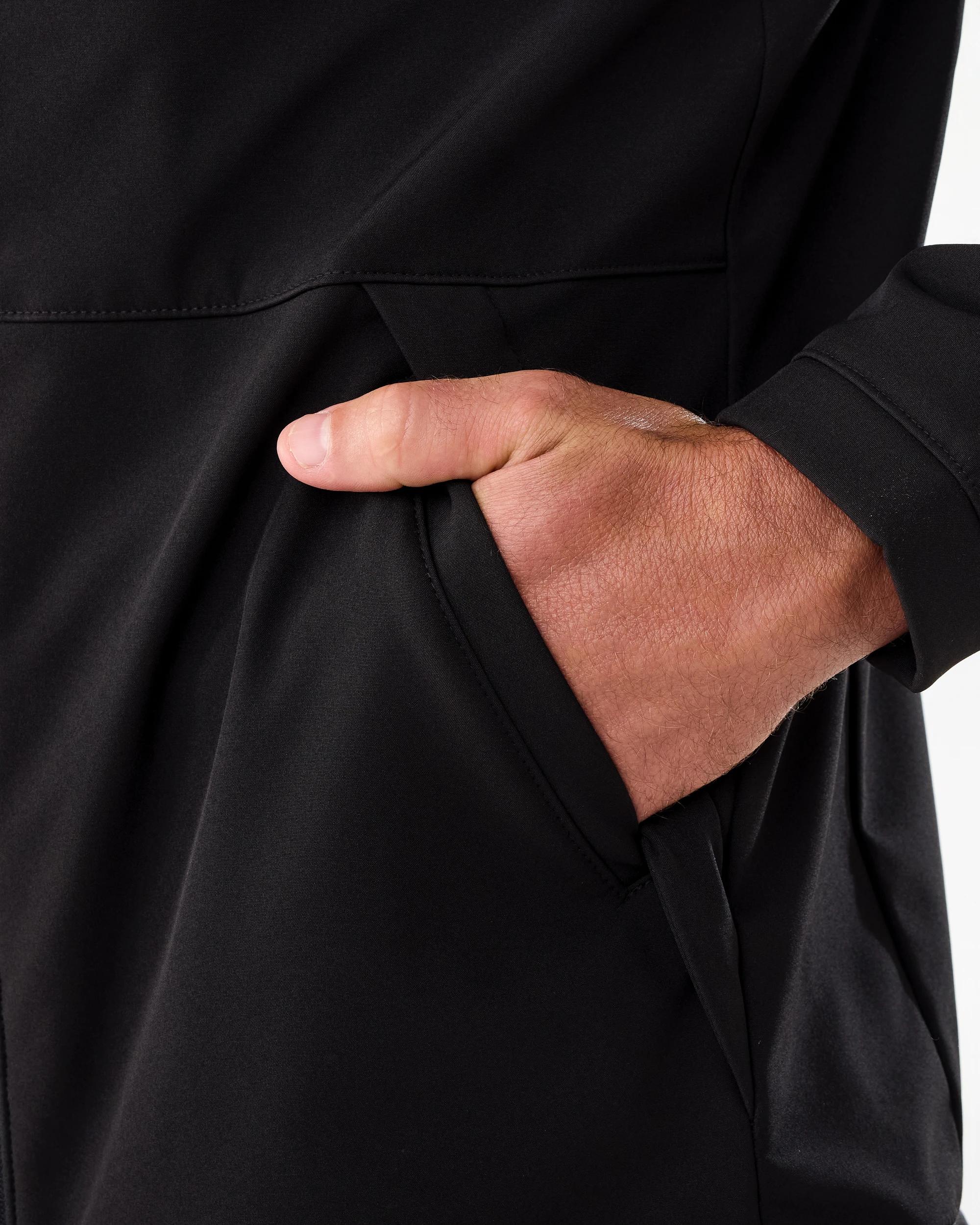 8 Active Mens Outdoor Bonded Shell Jacket Black 2, 8 of 8