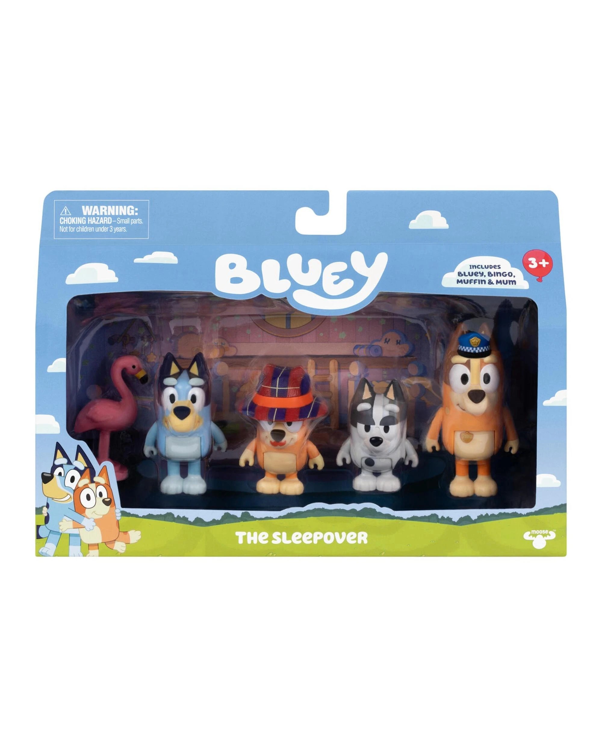 4 Bluey Series 15 The Sleepover Figure 4 Pack, 4 of 5